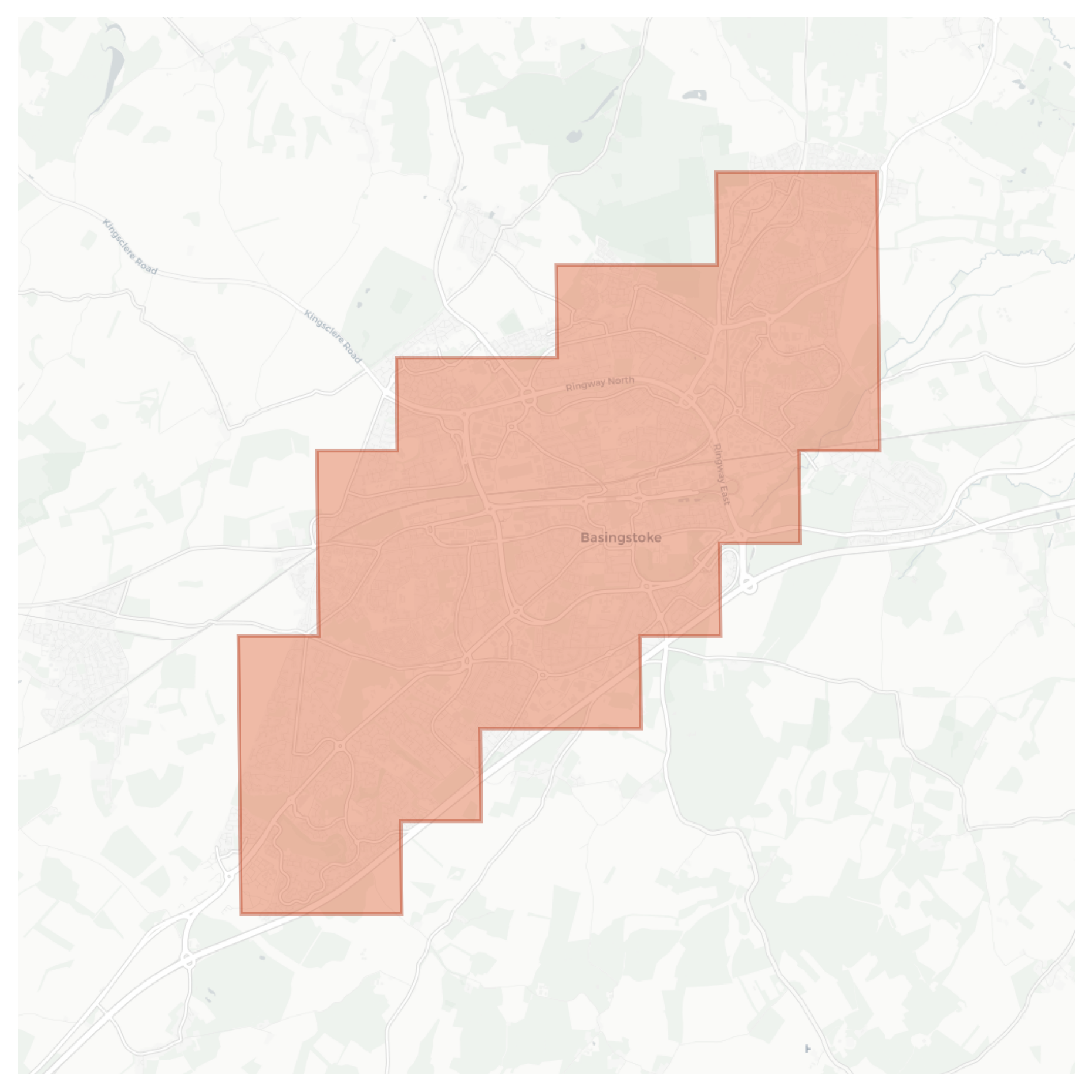 Basingstoke geographic map