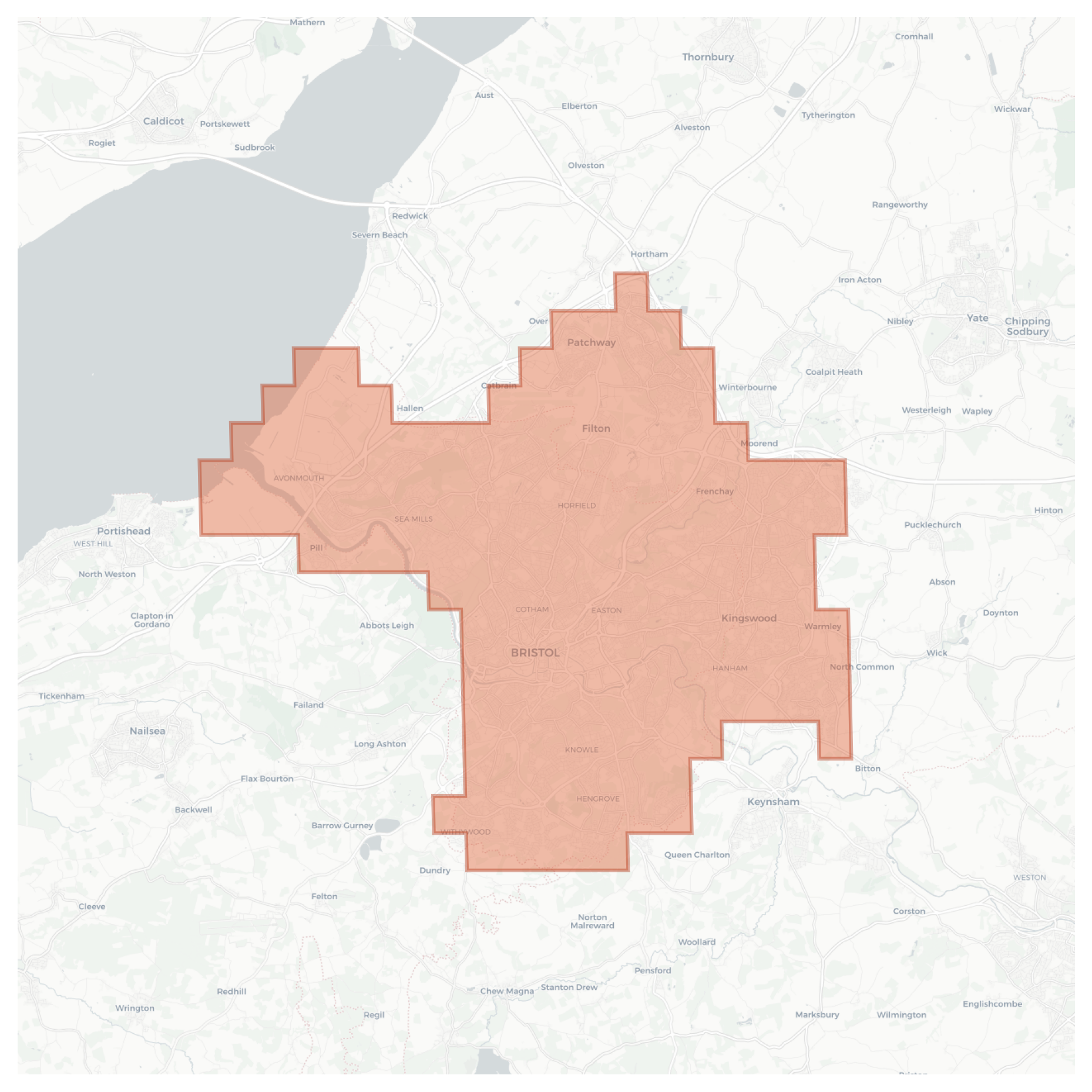 Bristol geographic map