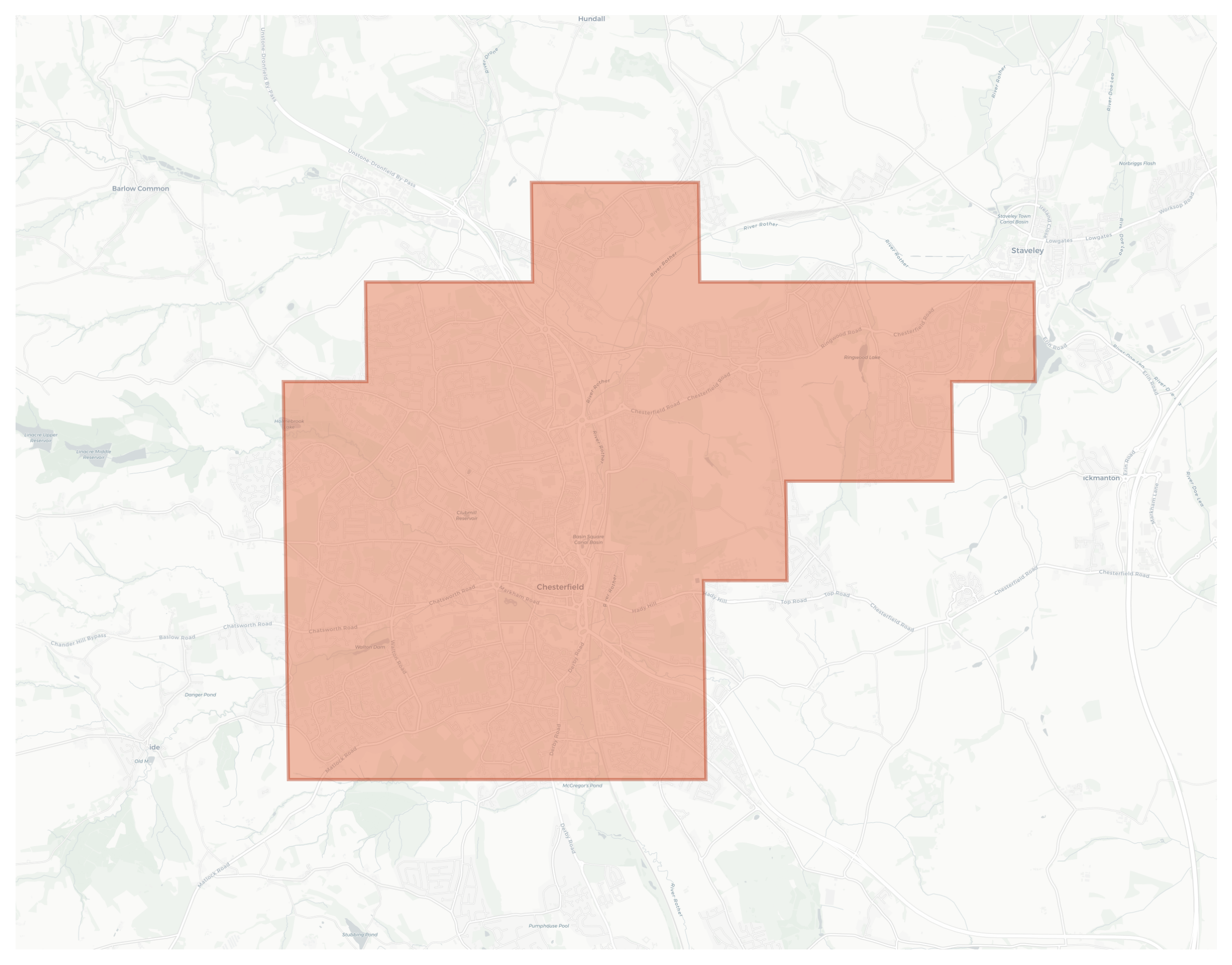 Chesterfield geographic map