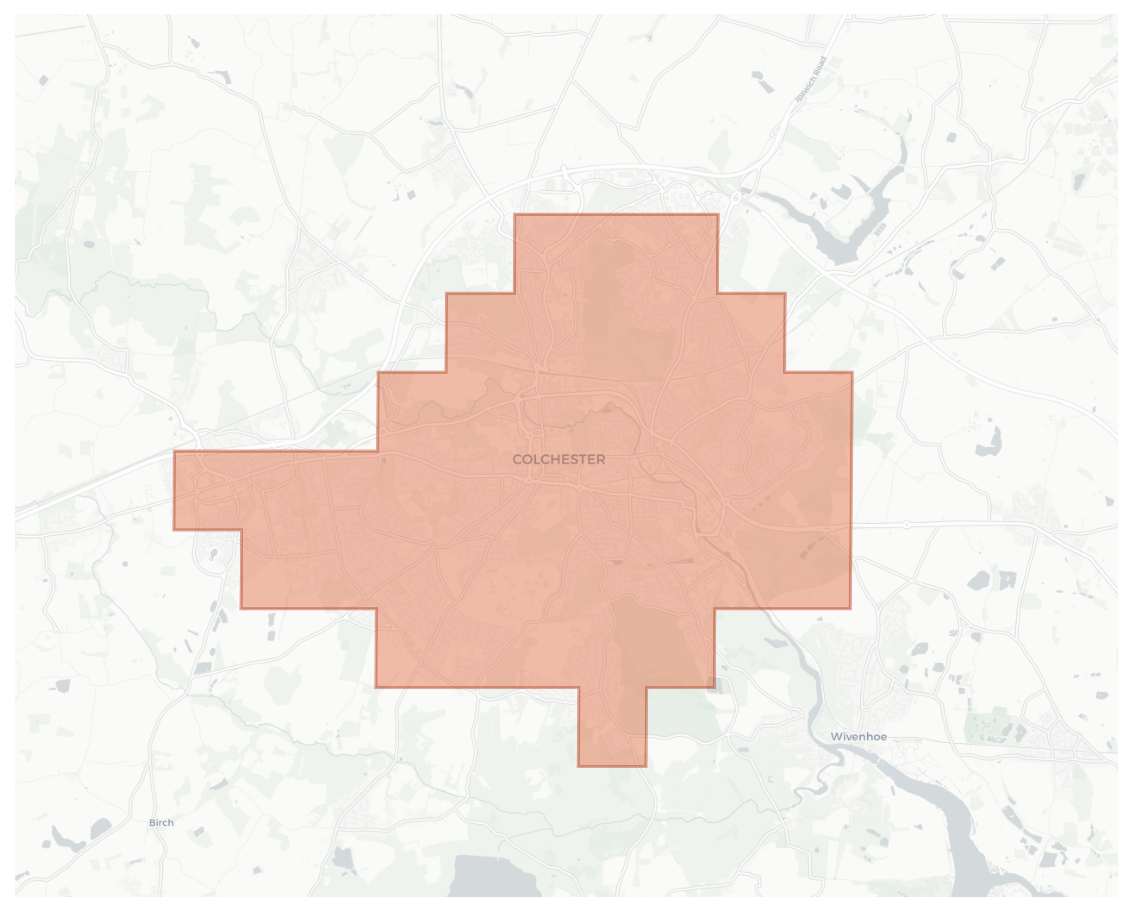 Colchester geographic map