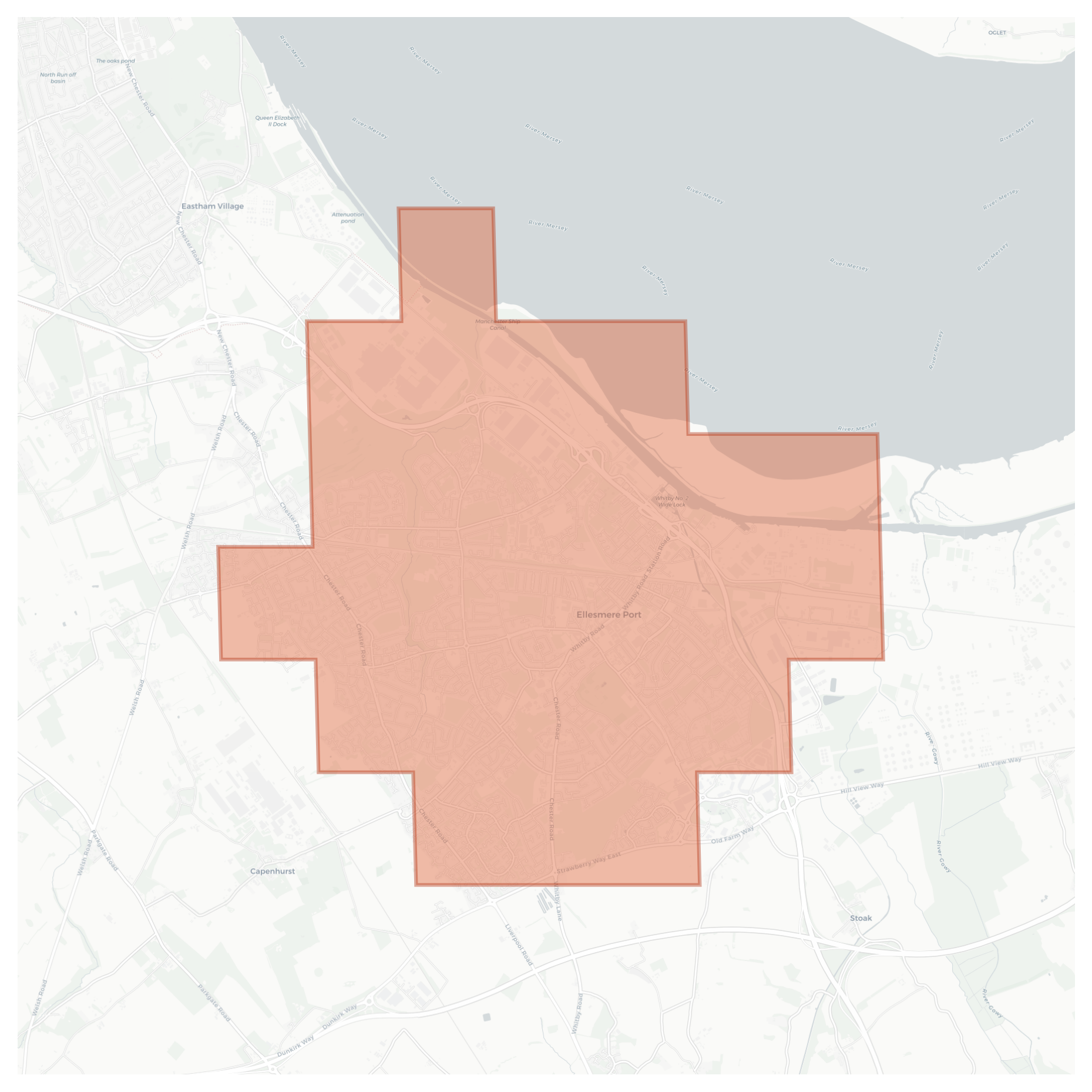 Ellesmere Port geographic map