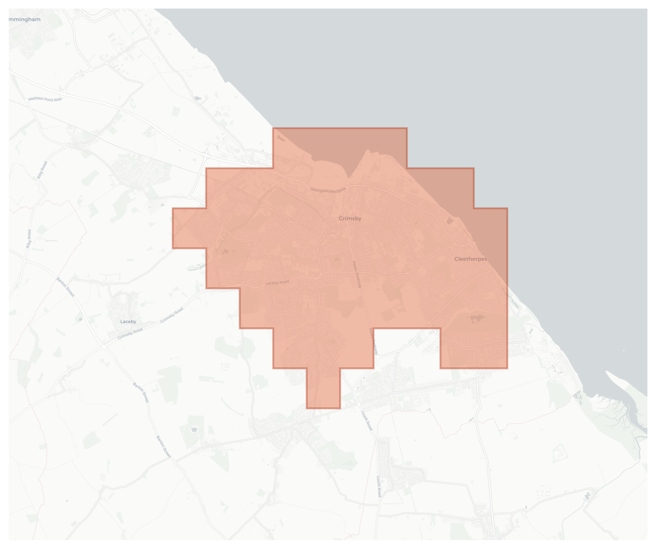 Grimsby geographic map
