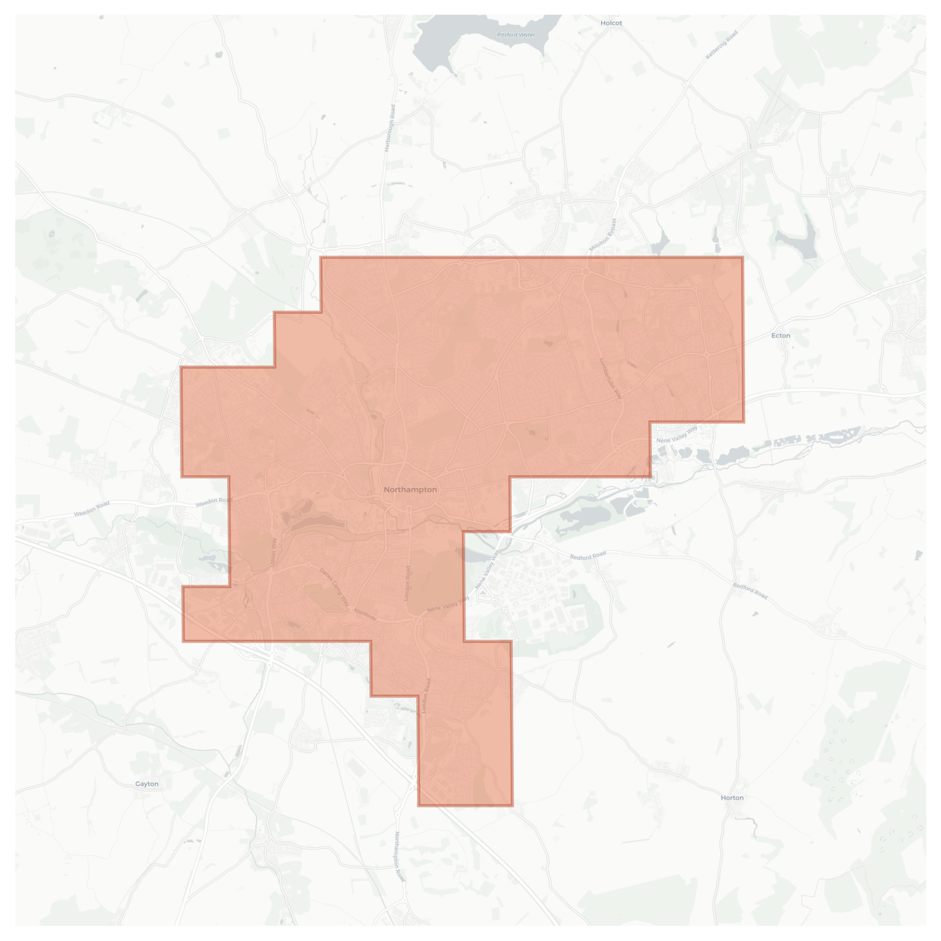 Northampton geographic map