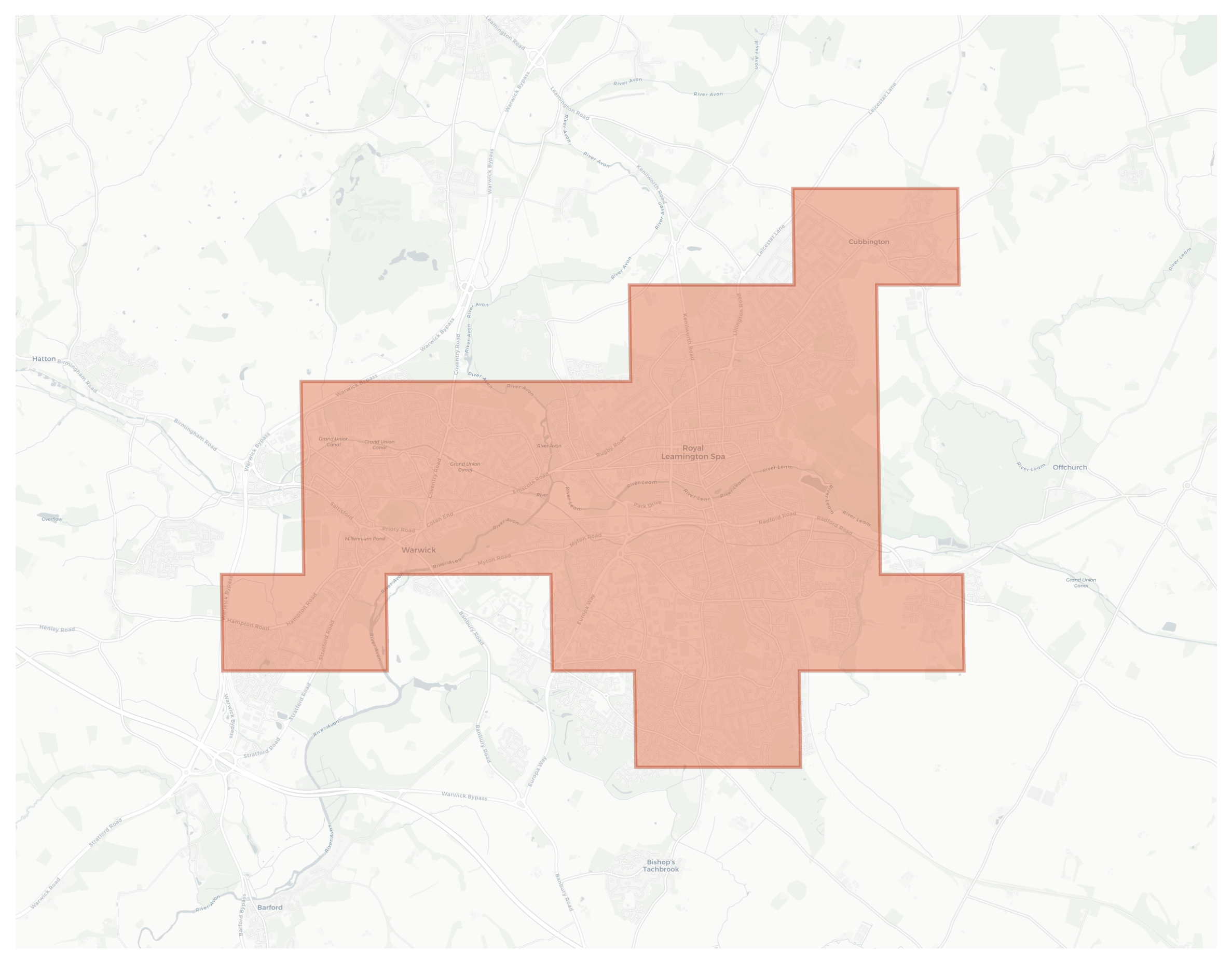 Warwick geographic map