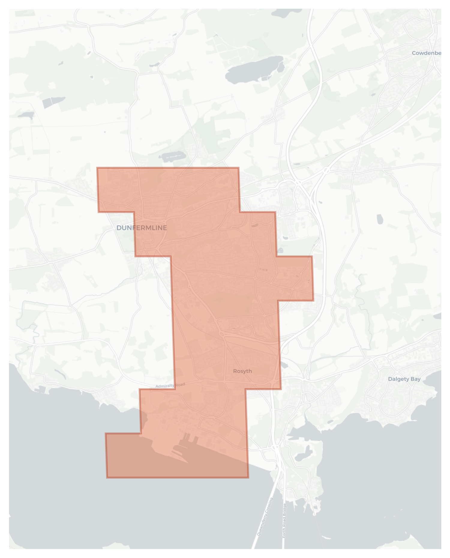 Dunfermline geographic map