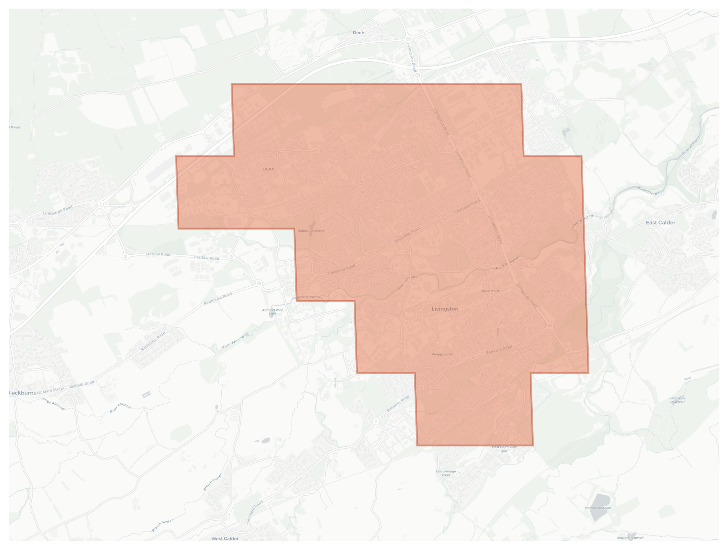 Livingston geographic map