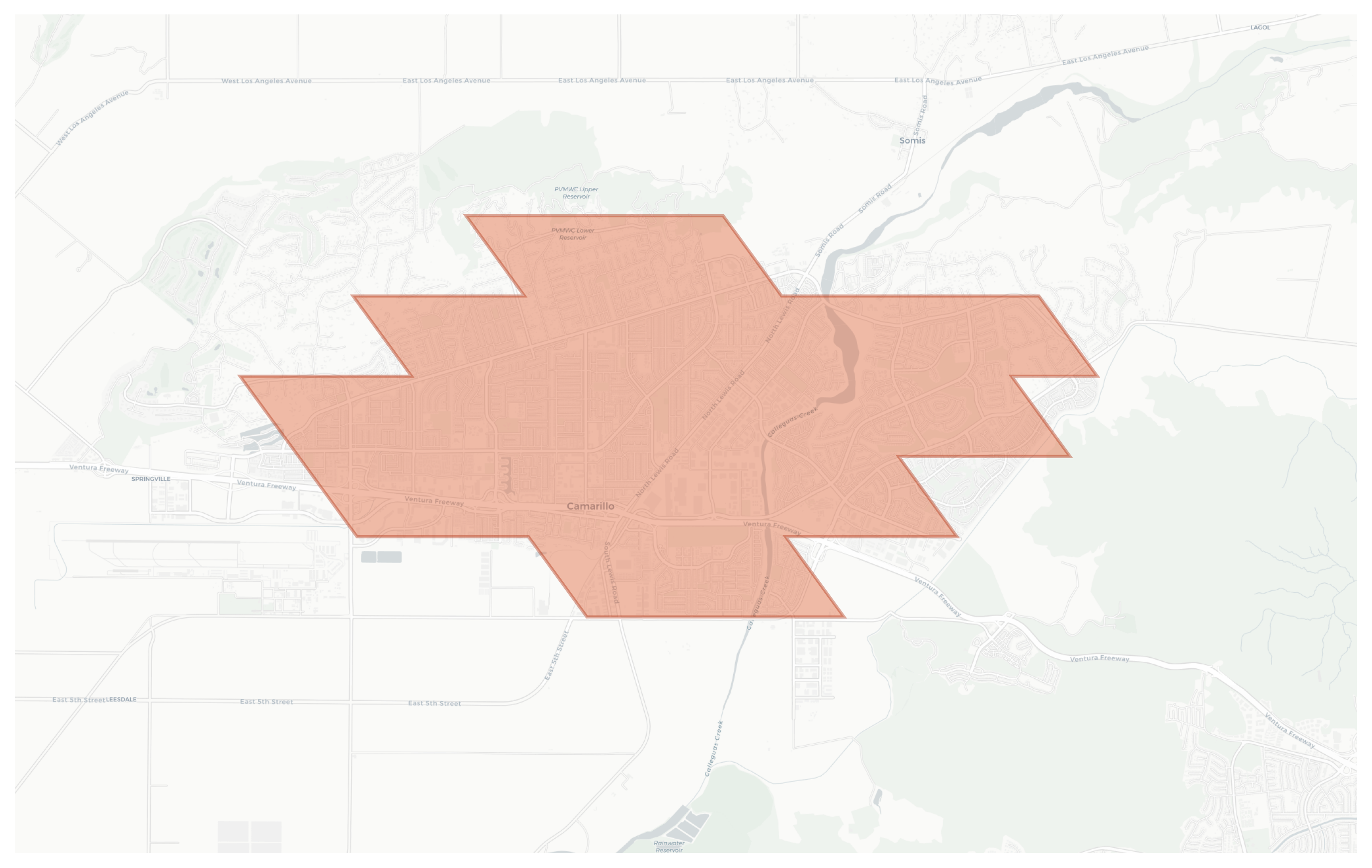 Camarillo geographic map