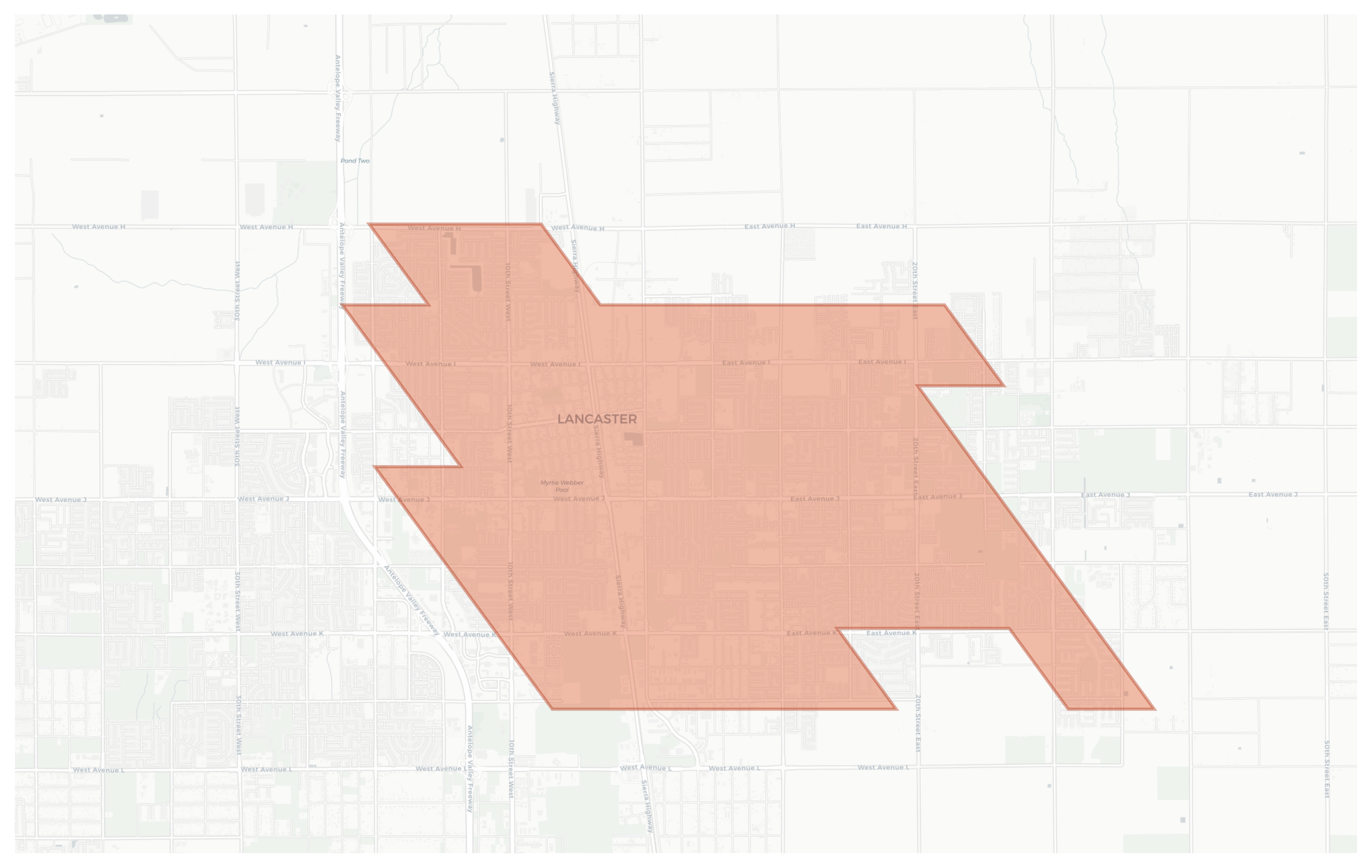 Lancaster geographic map