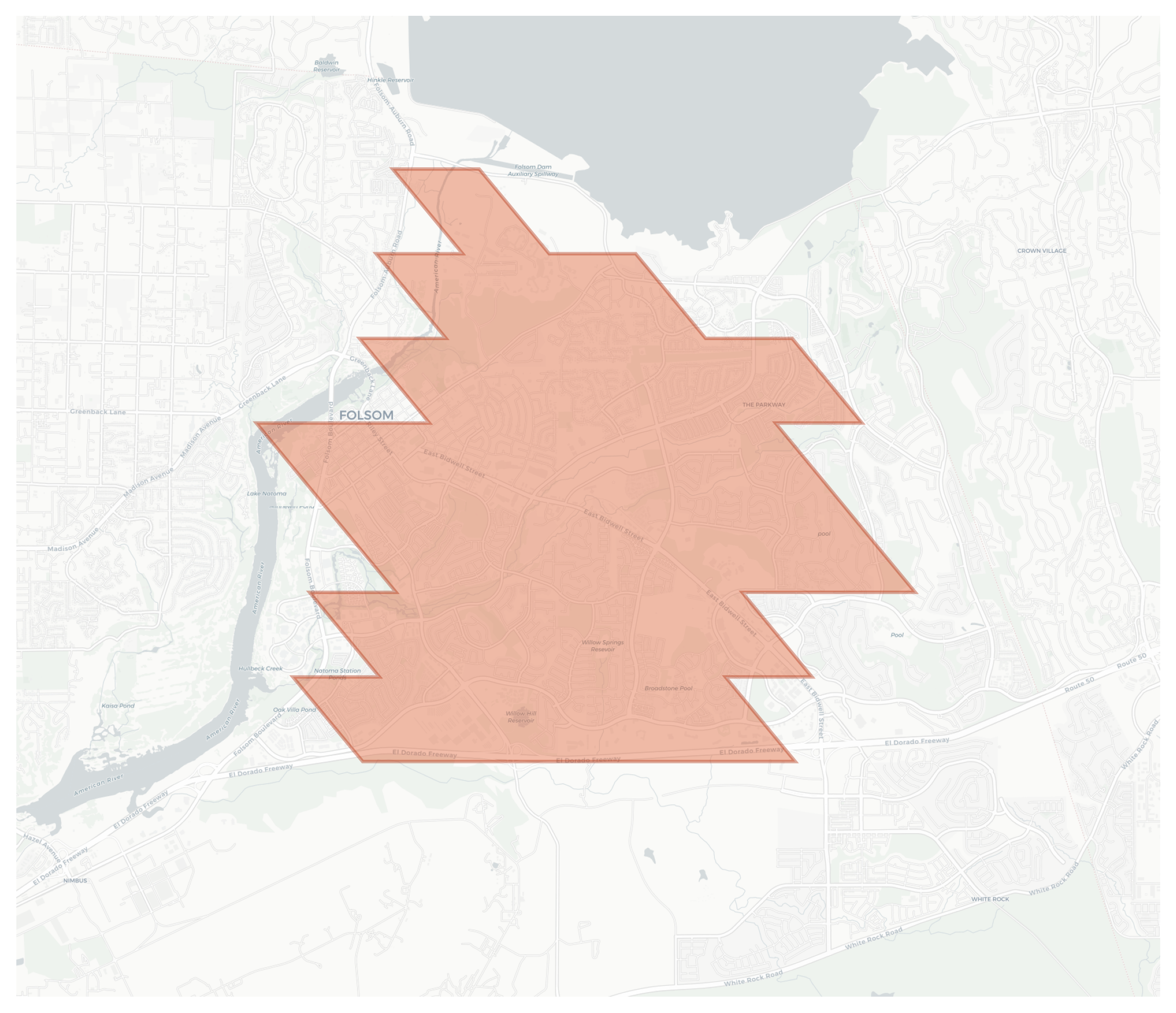 Natoma Station geographic map