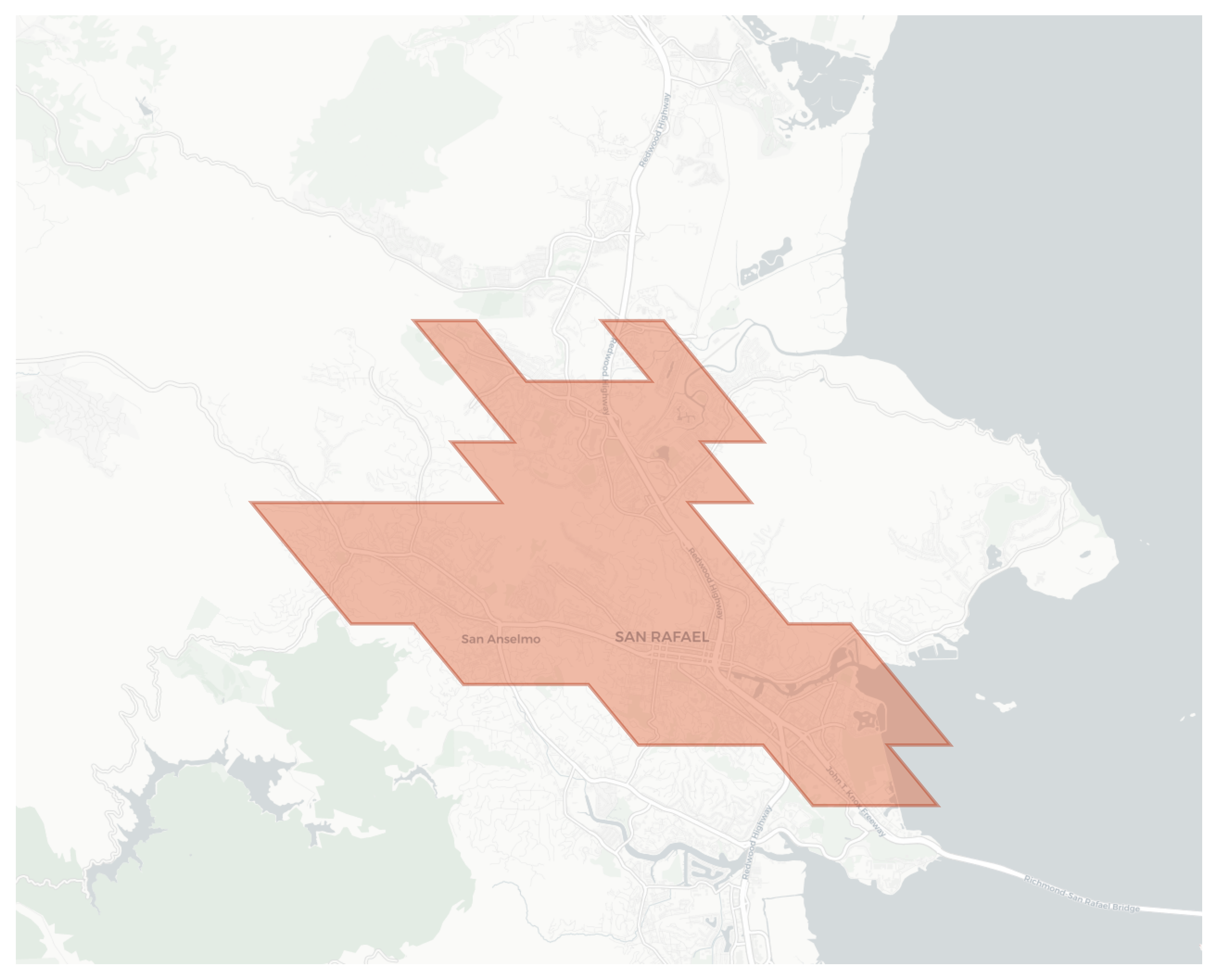 San Rafael geographic map