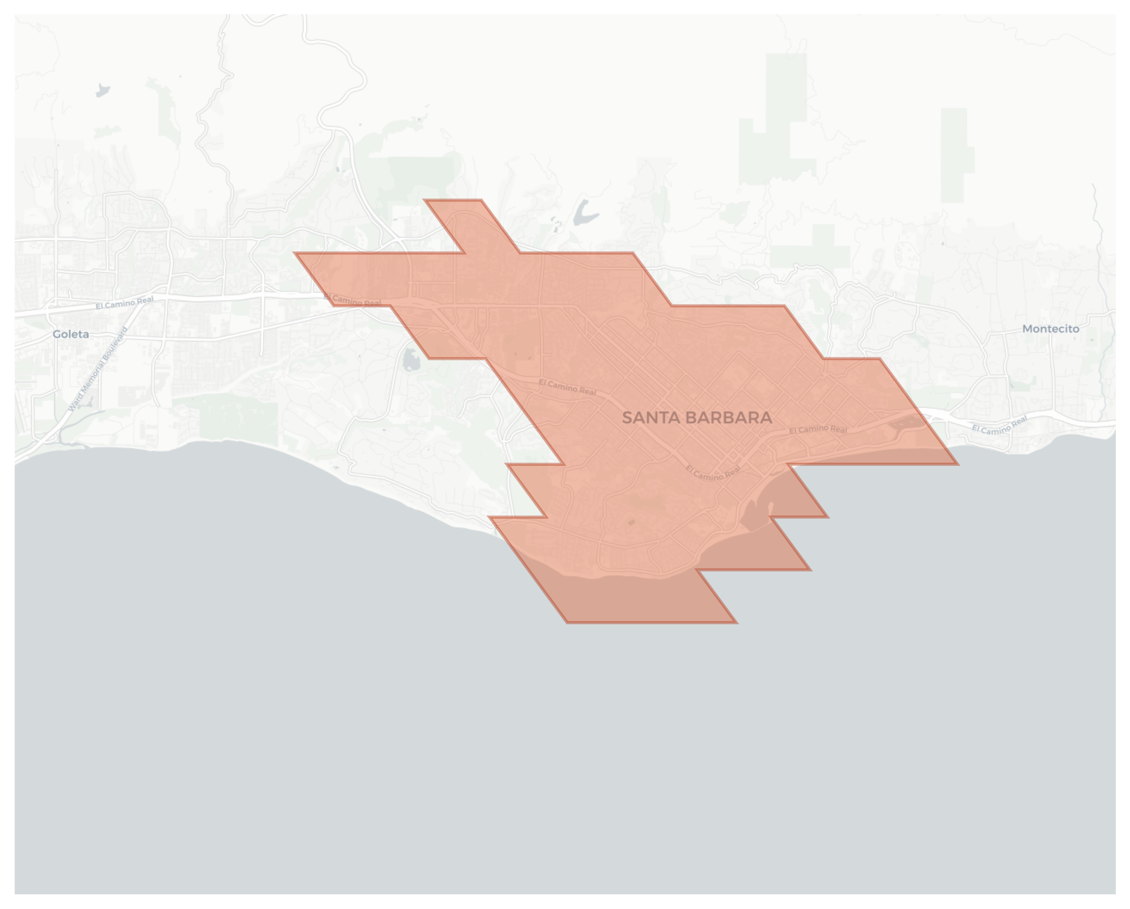 Santa Barbara geographic map