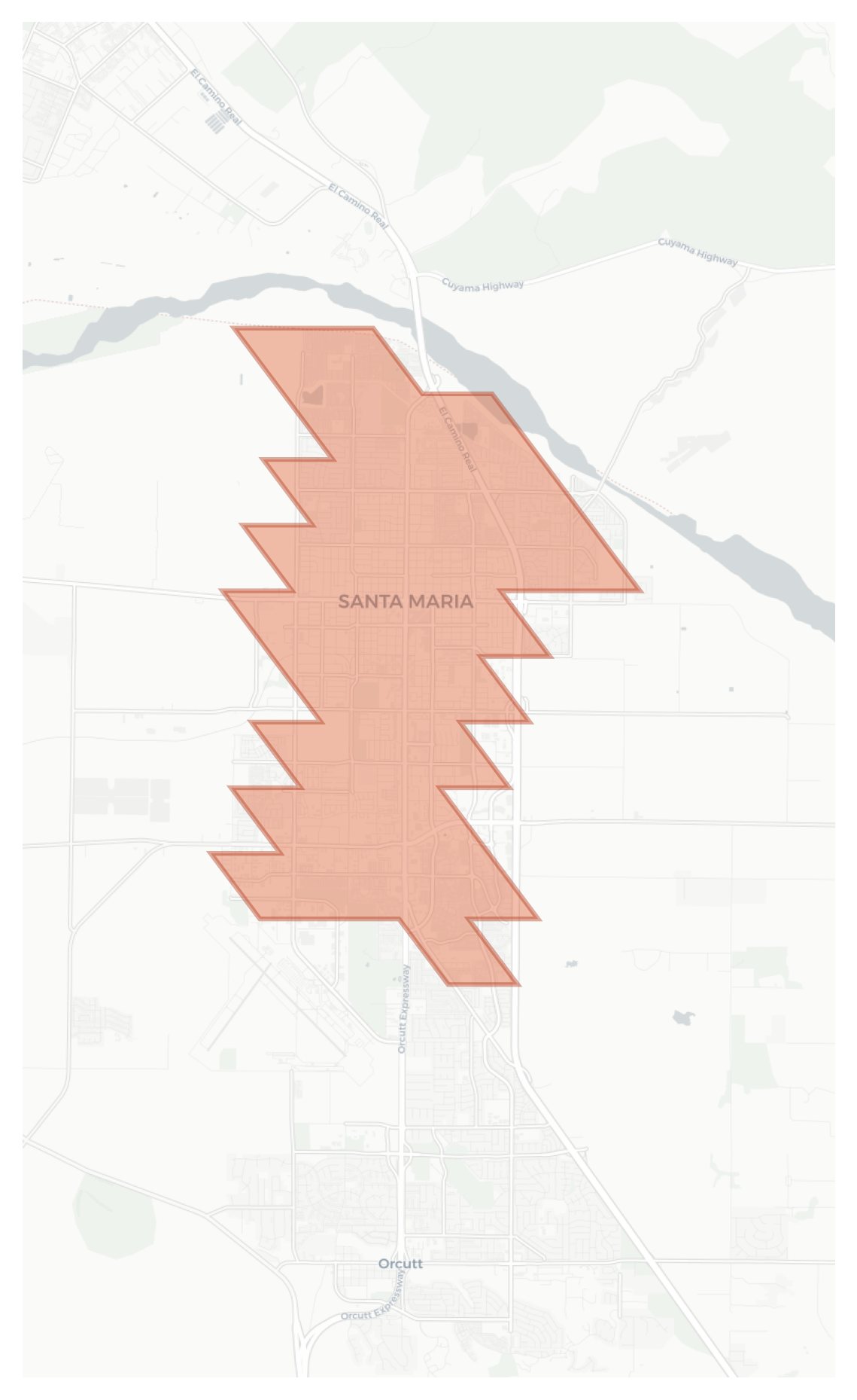 Santa Maria geographic map
