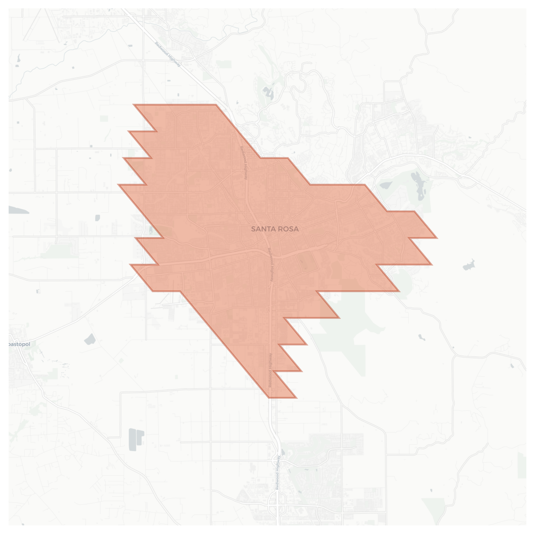 Santa Rosa geographic map