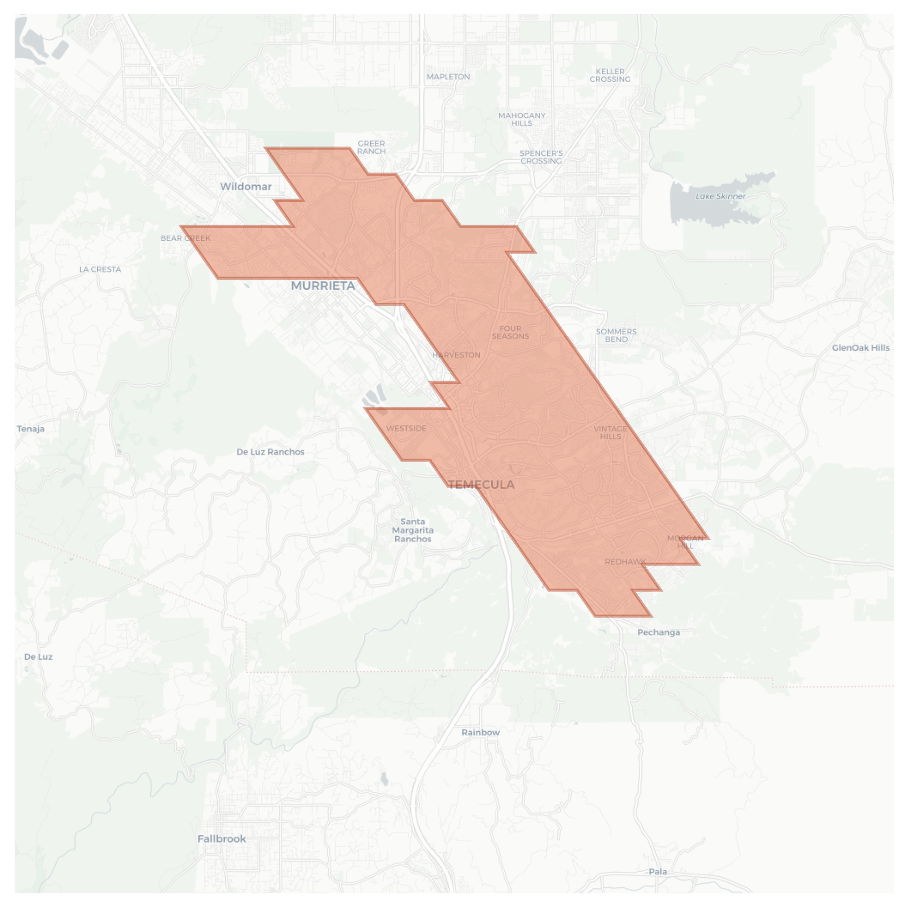 Temecula geographic map
