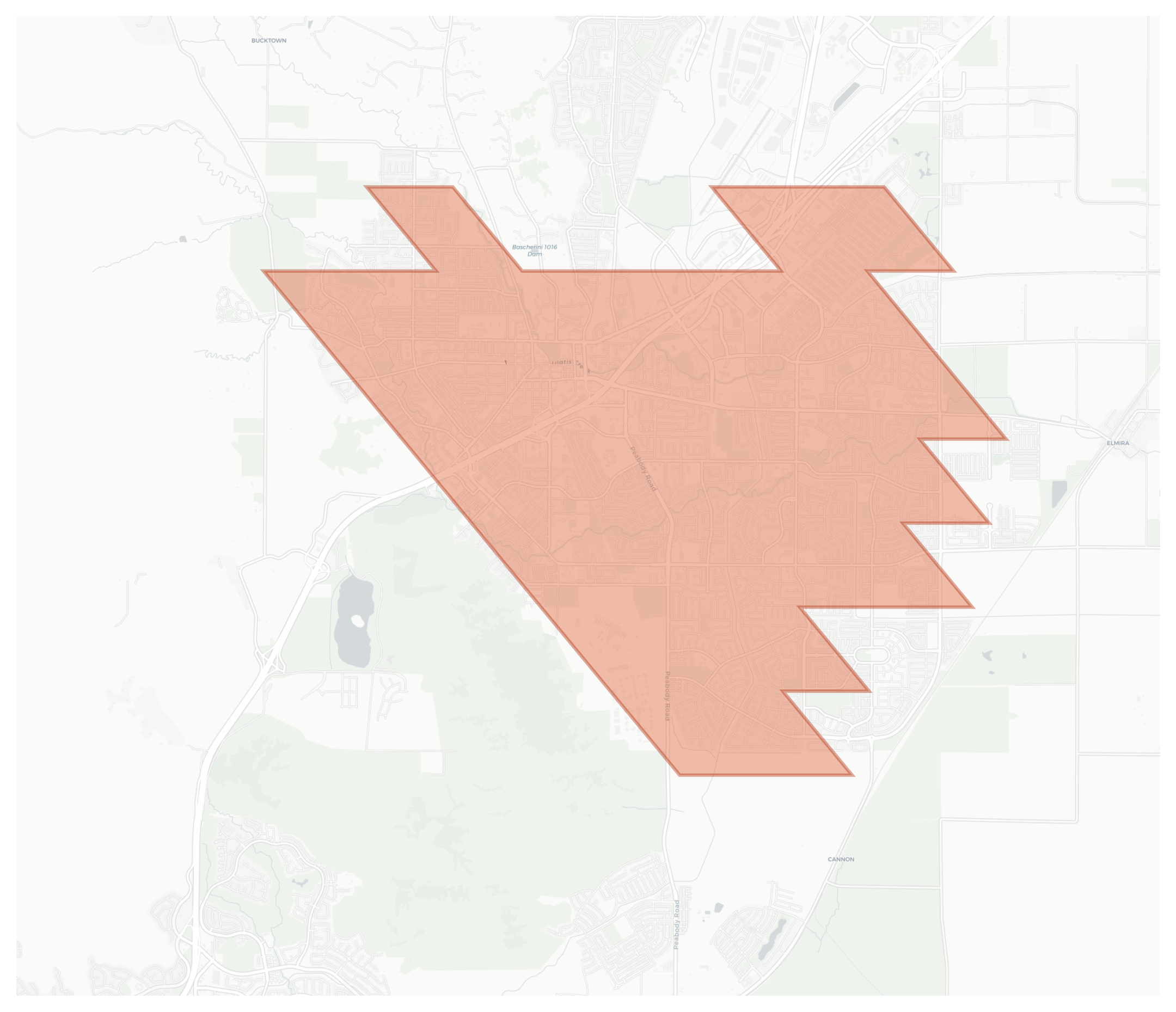 Vacaville geographic map