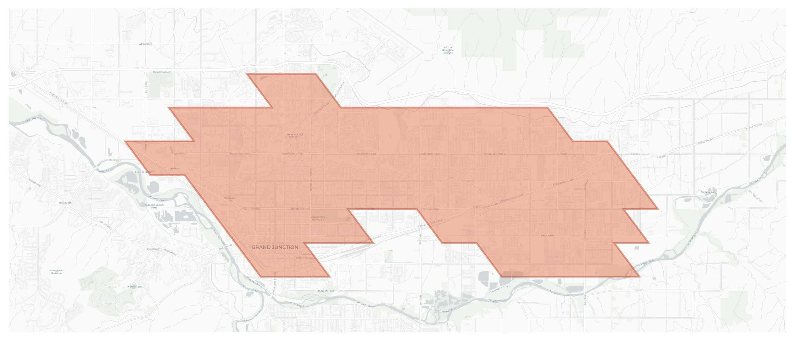 Grand Junction geographic map
