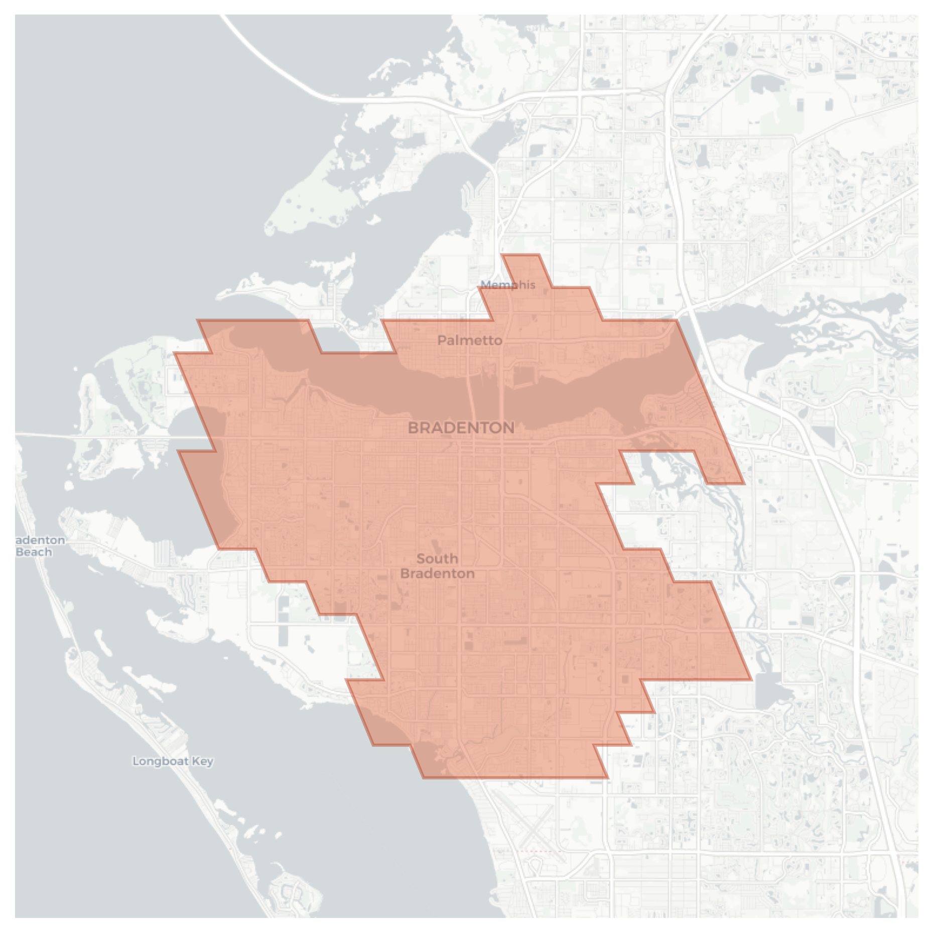 Bradenton geographic map