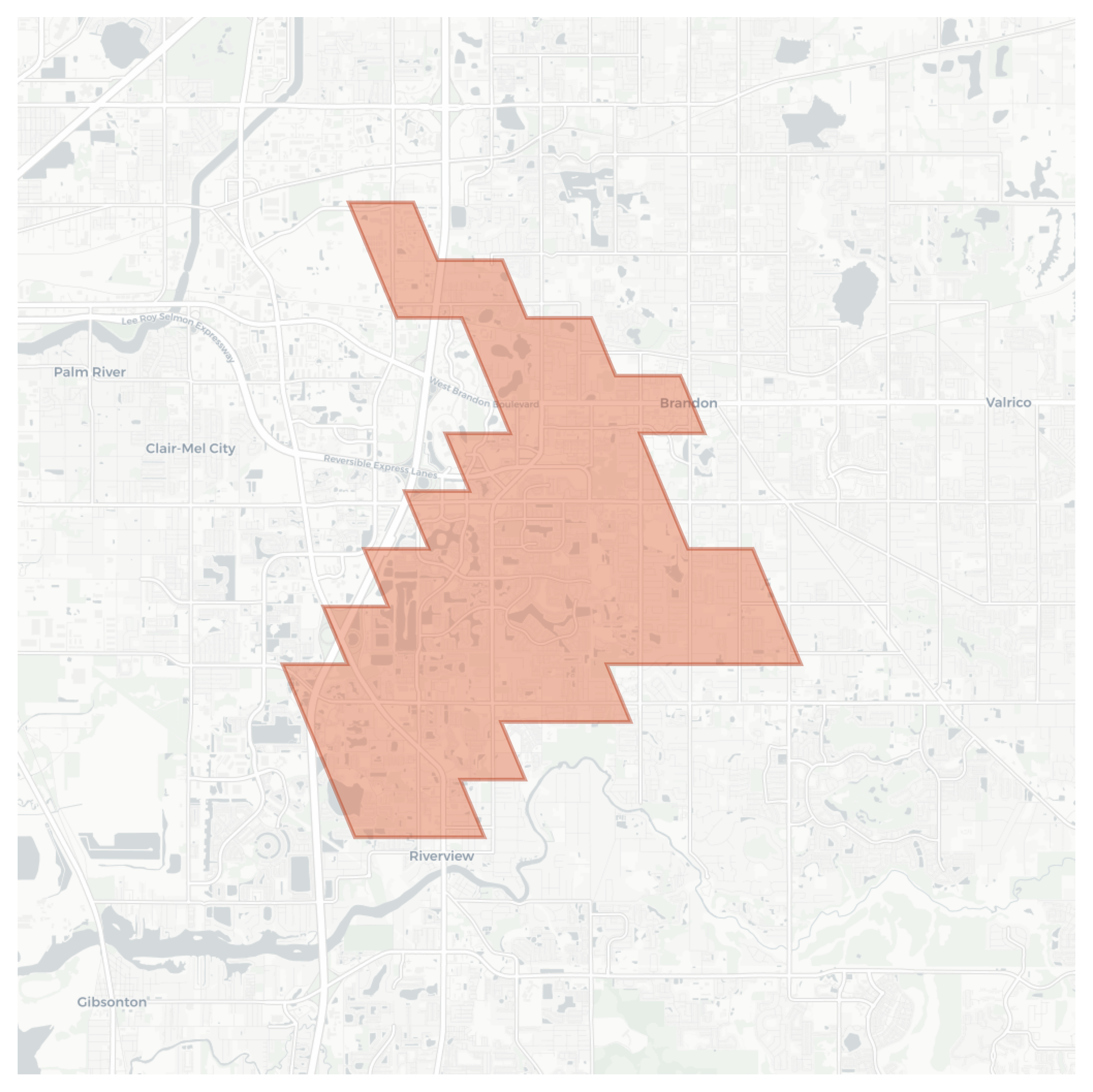 Brandon geographic map