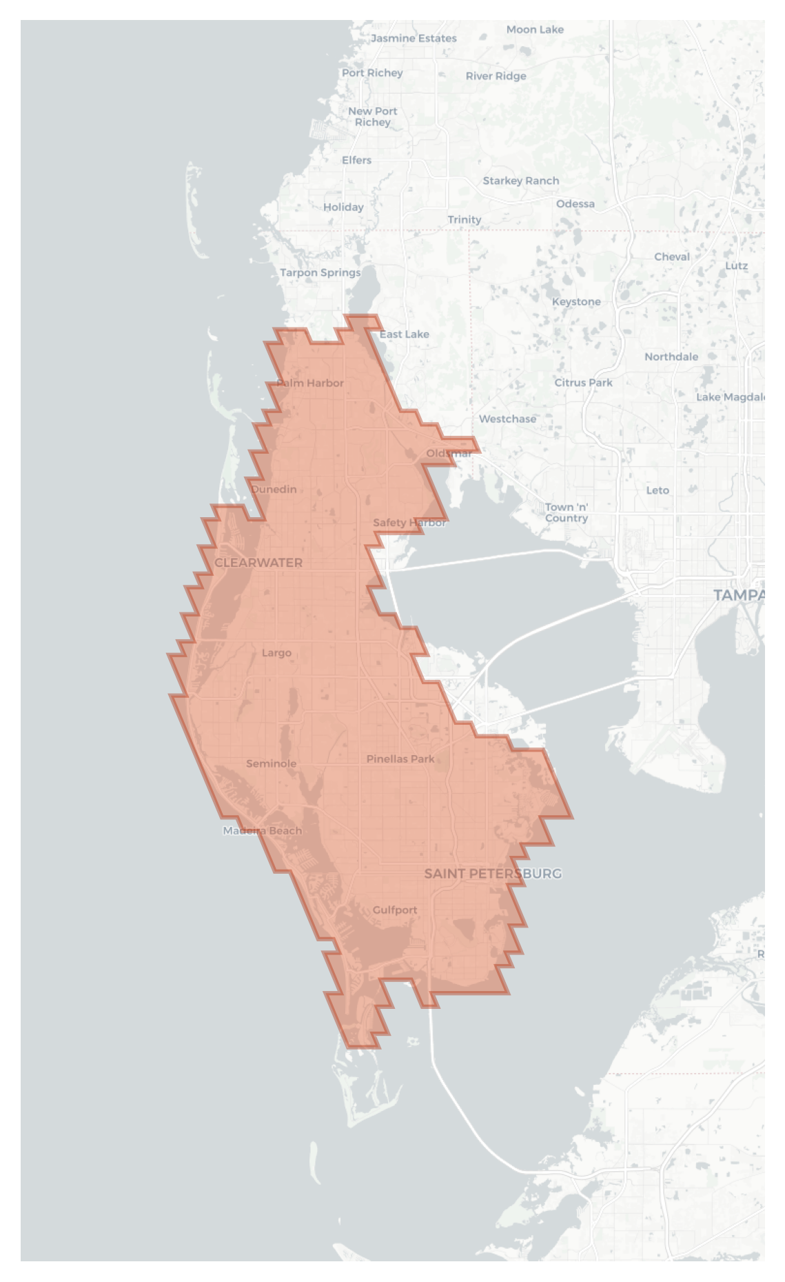 Saint Petersburg geographic map