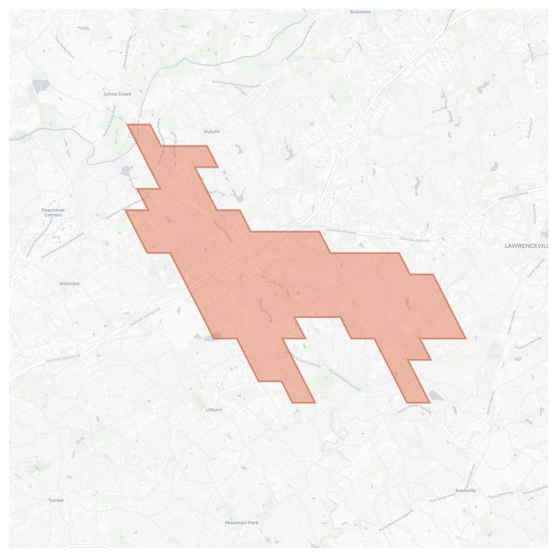 Hopkins Mill geographic map
