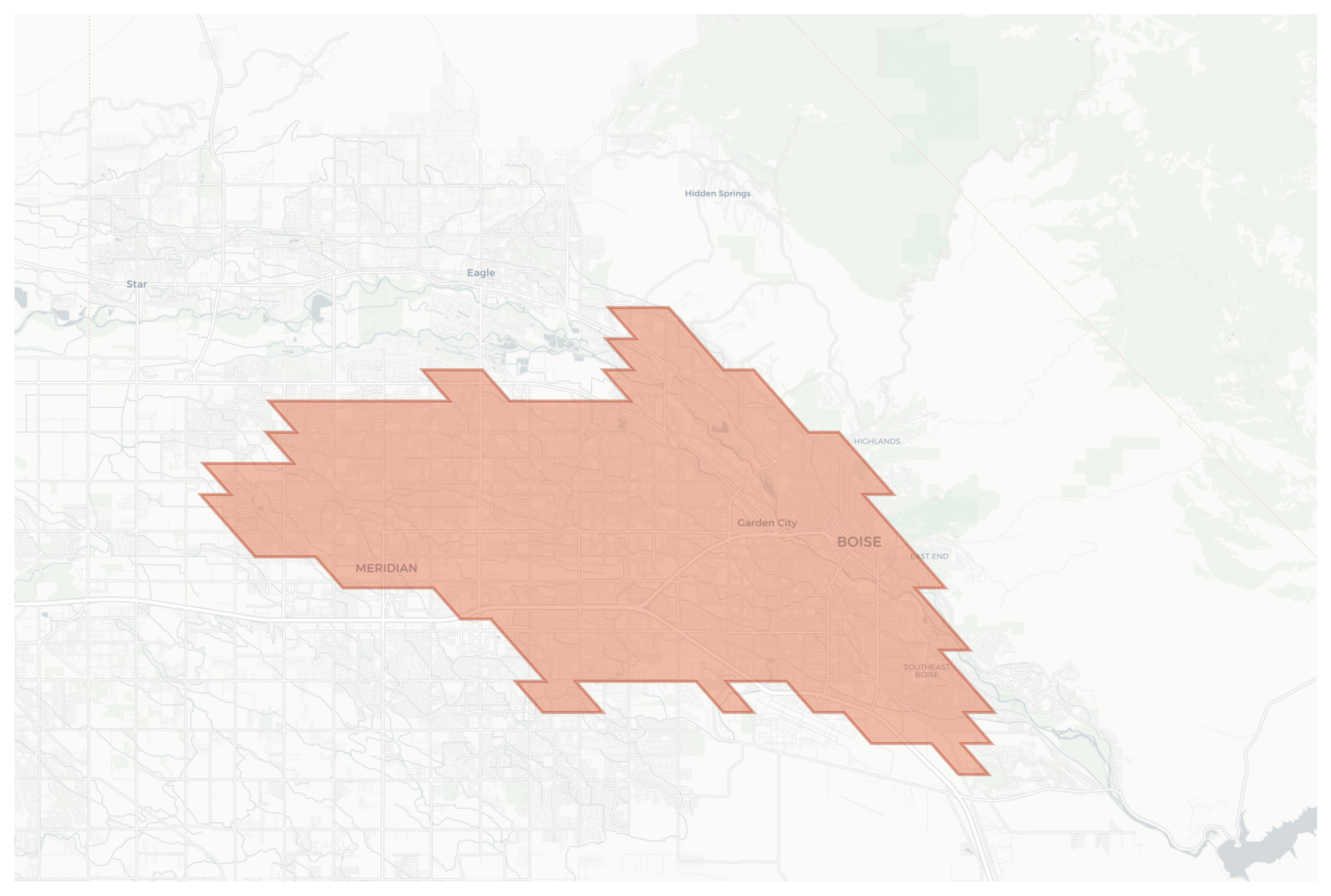 Boise geographic map