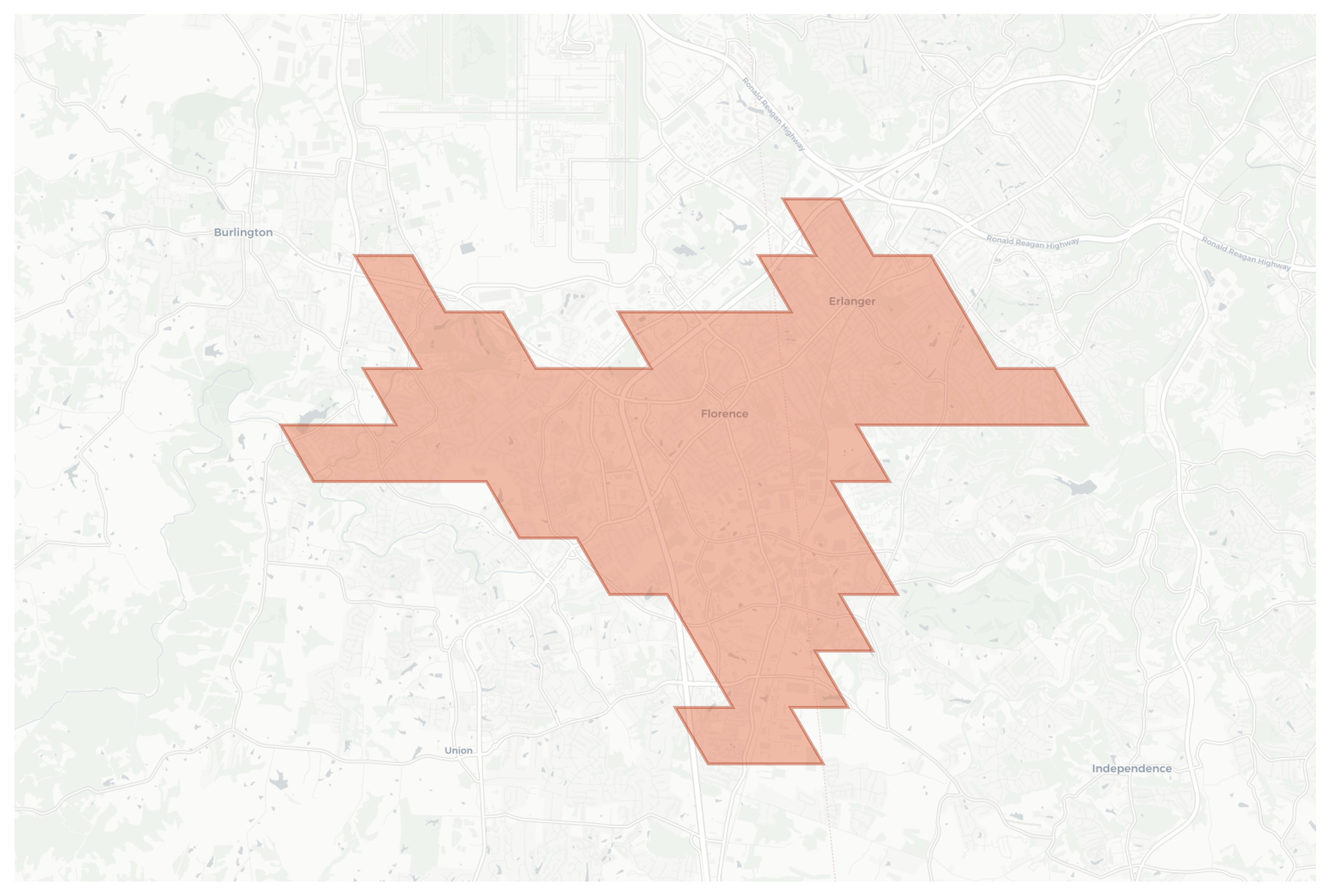 Florence geographic map