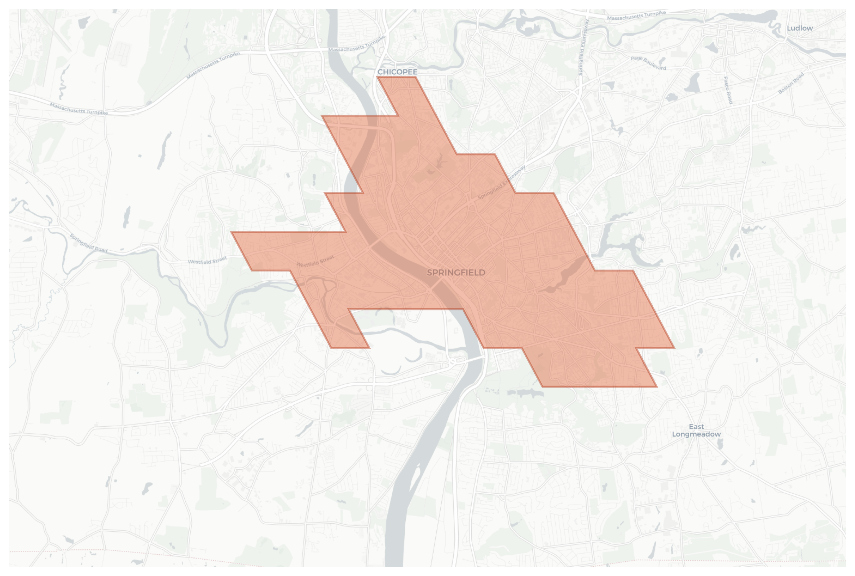 Springfield geographic map