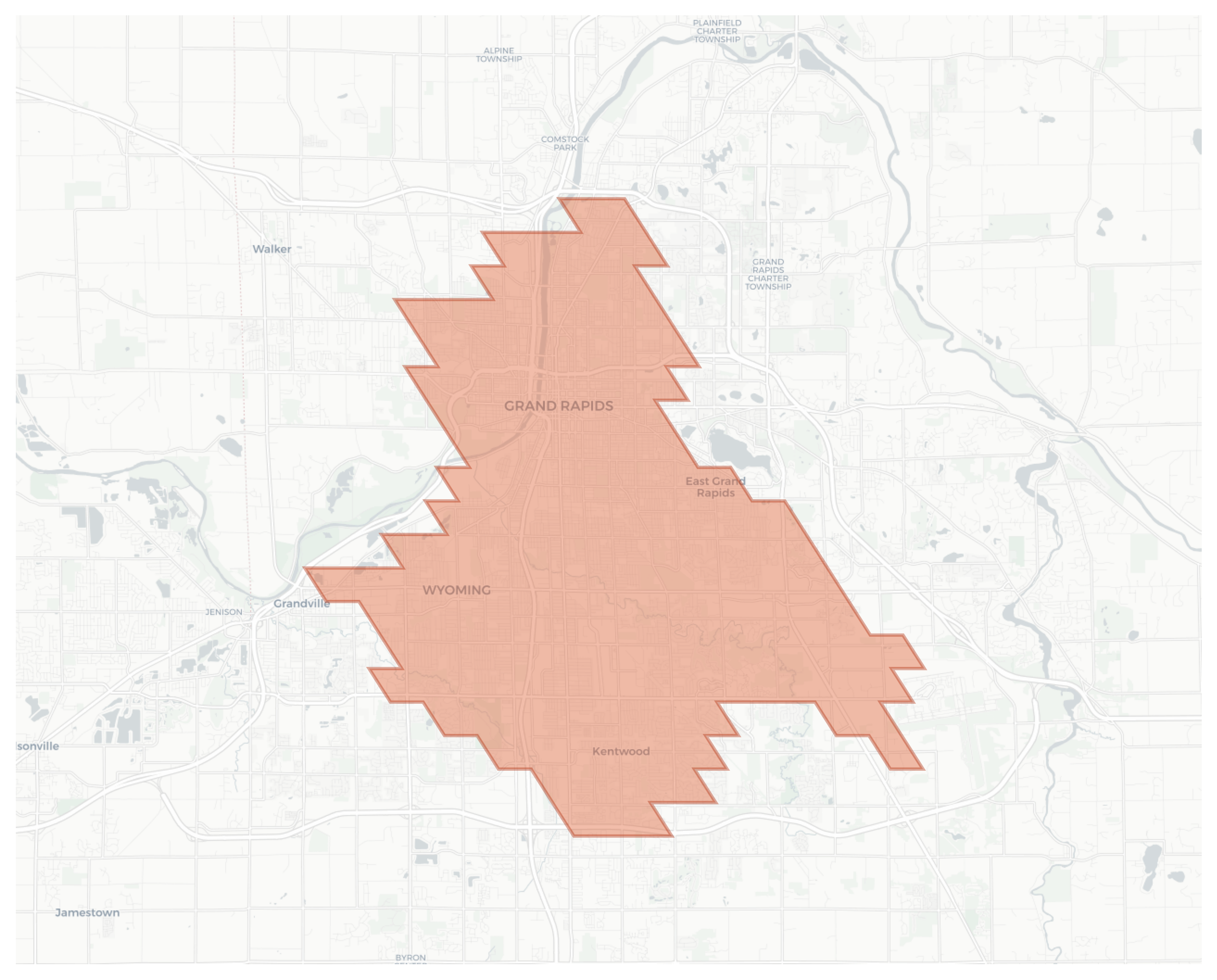 Grand Rapids geographic map