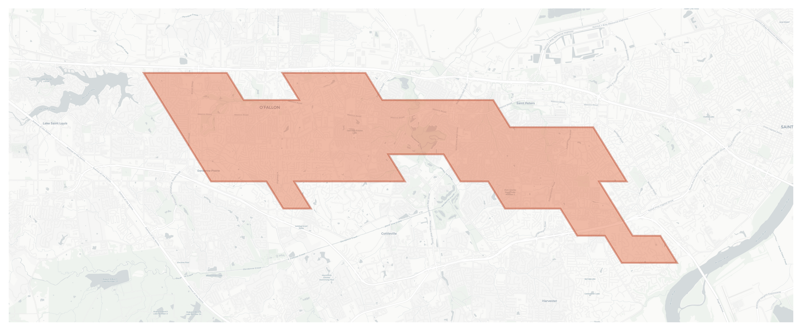 O’Fallon geographic map