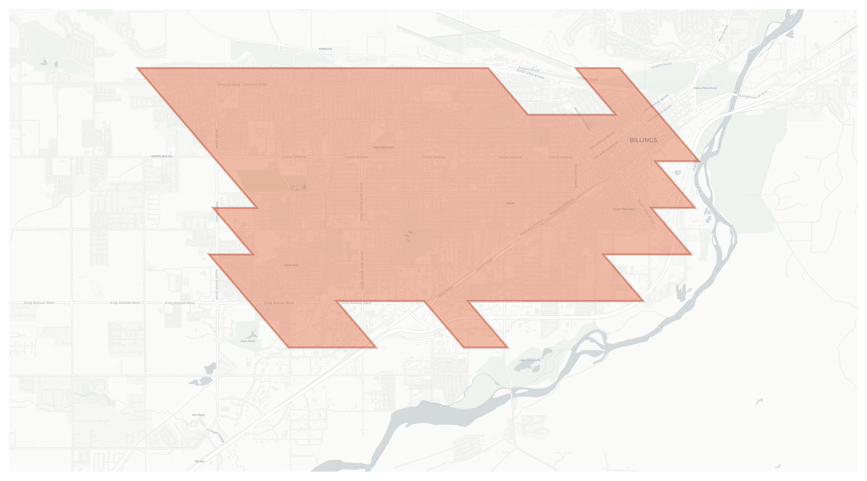 Billings geographic map