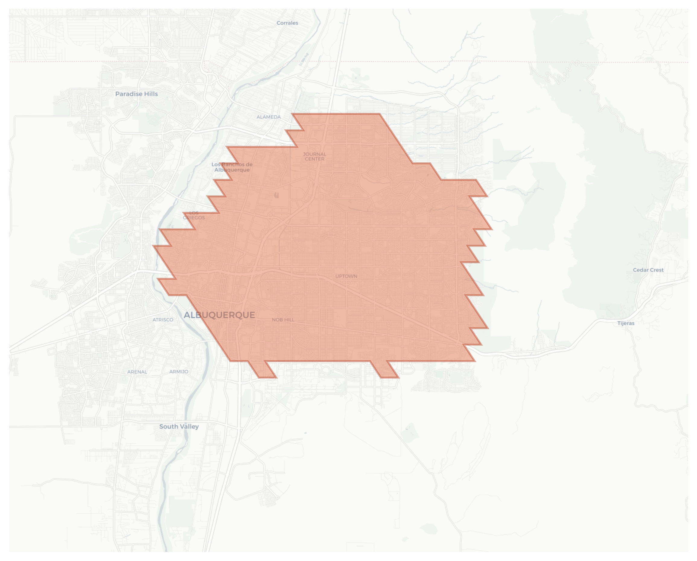 Albuquerque geographic map