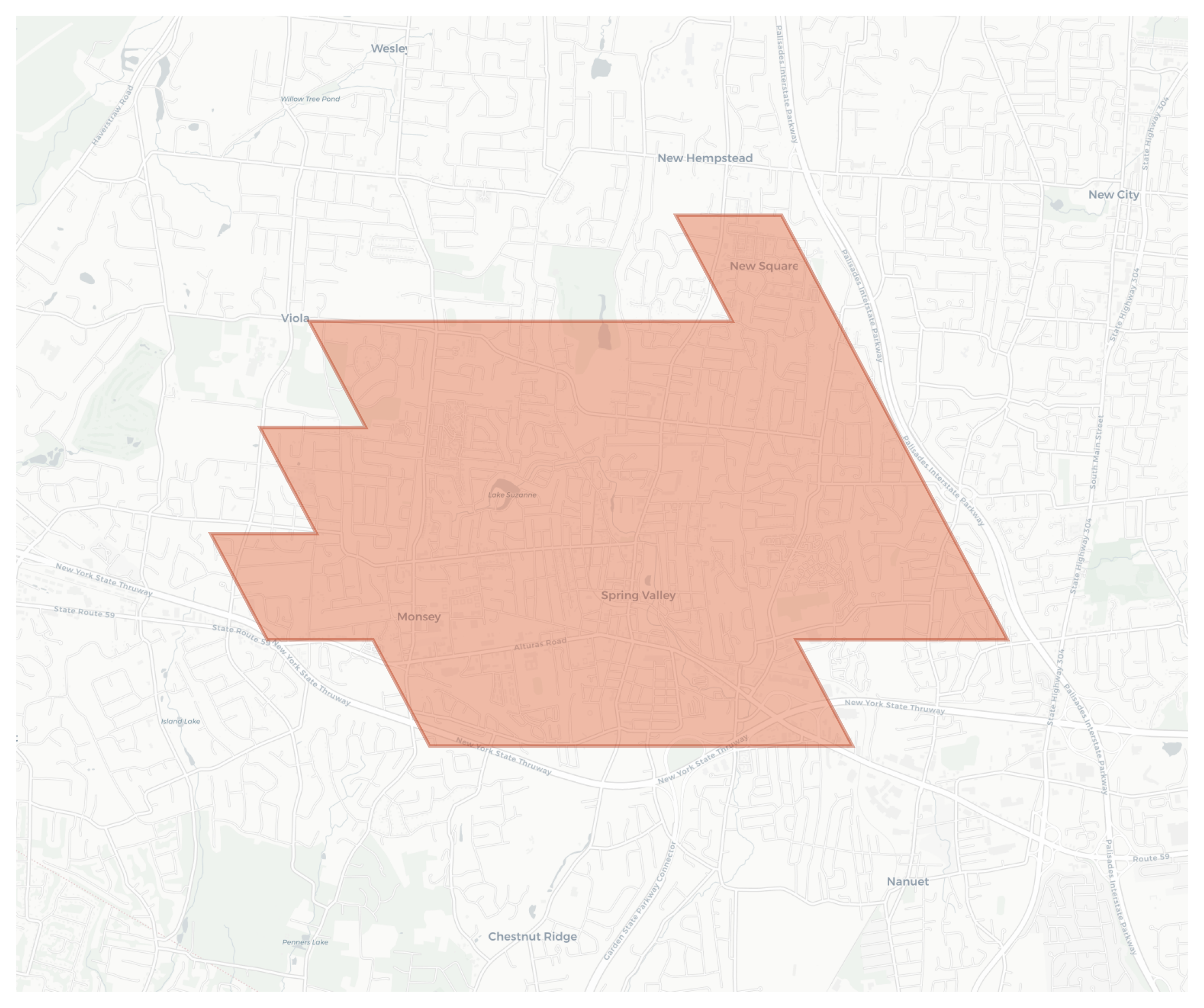 Spring Valley geographic map