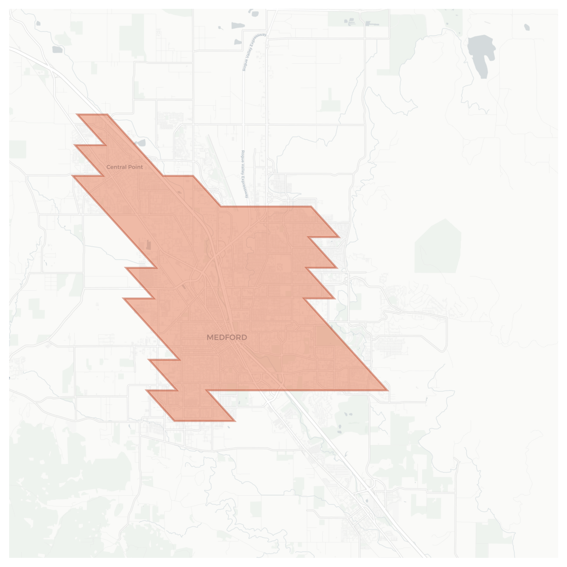 Medford geographic map