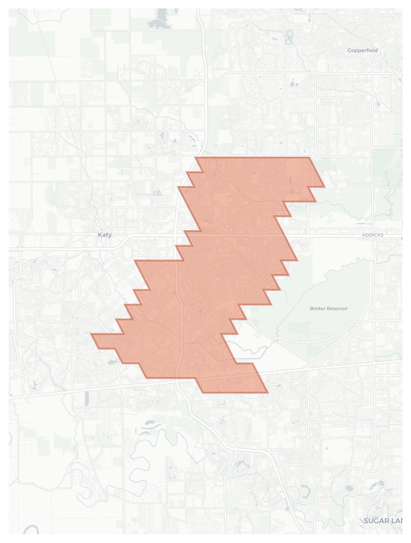 Cinco Ranch geographic map