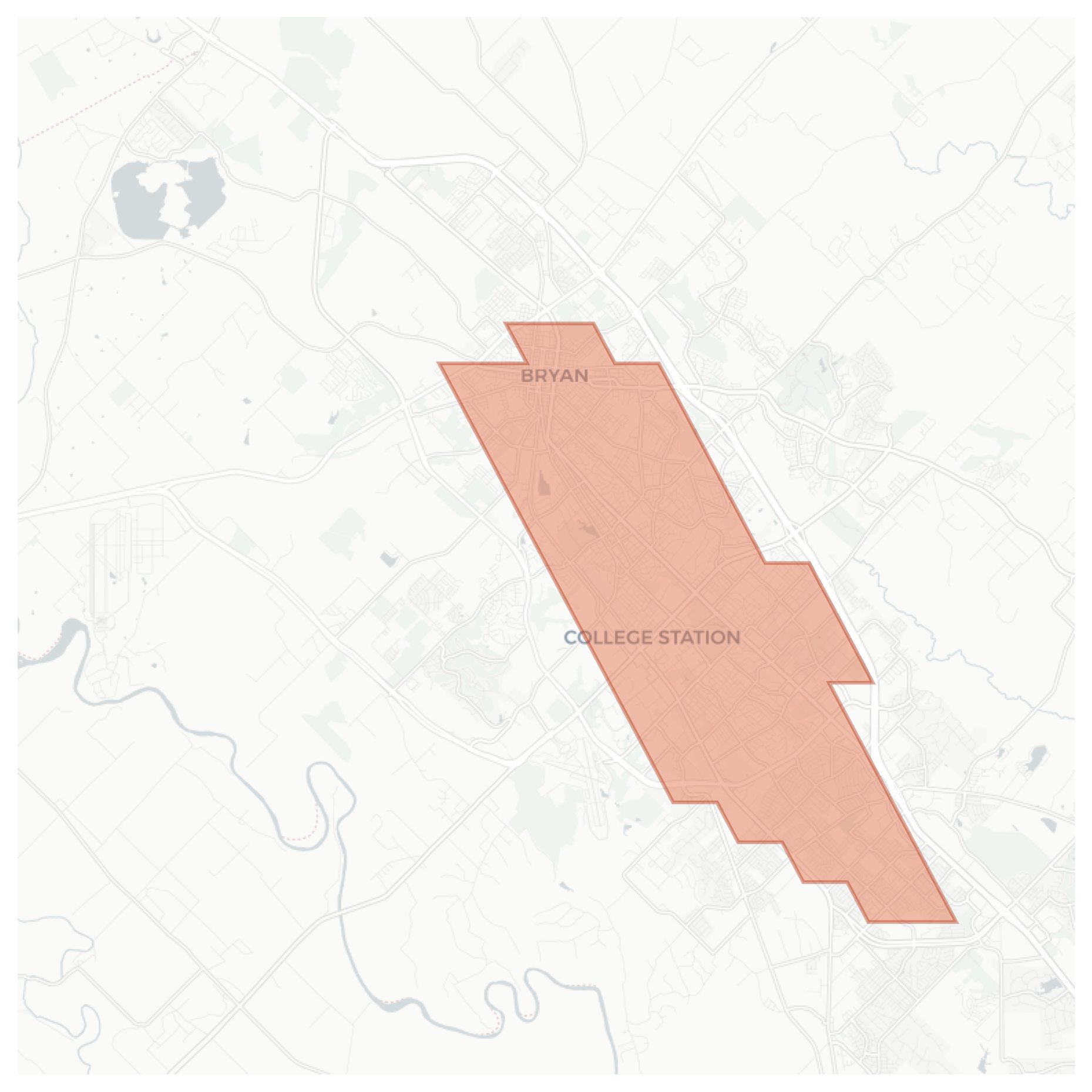 College Station geographic map