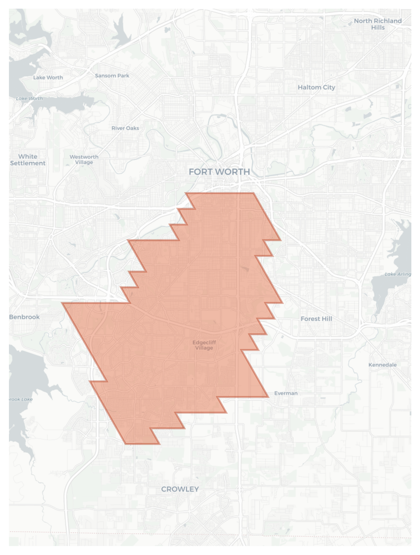 Edgecliff Village geographic map