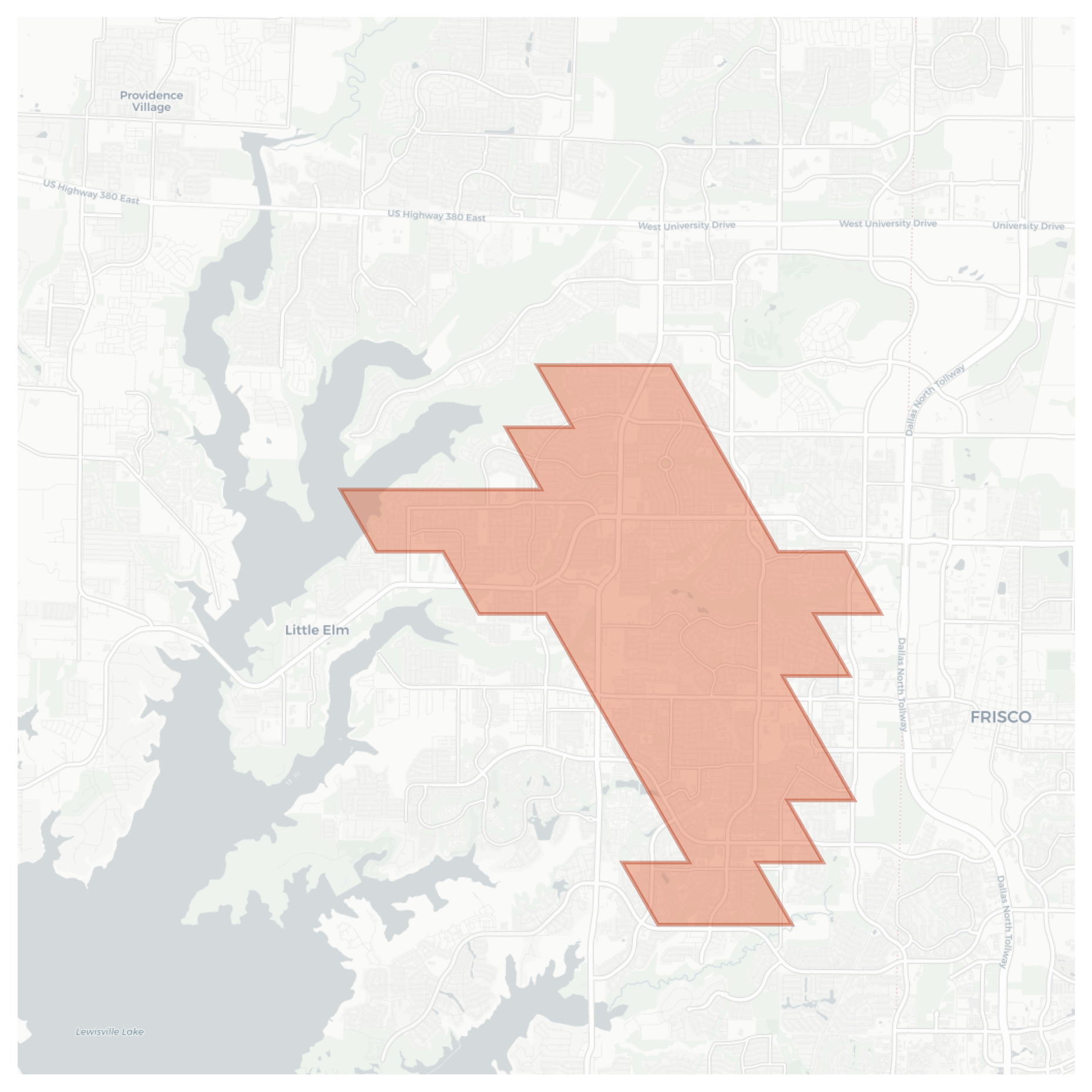 Little Elm geographic map