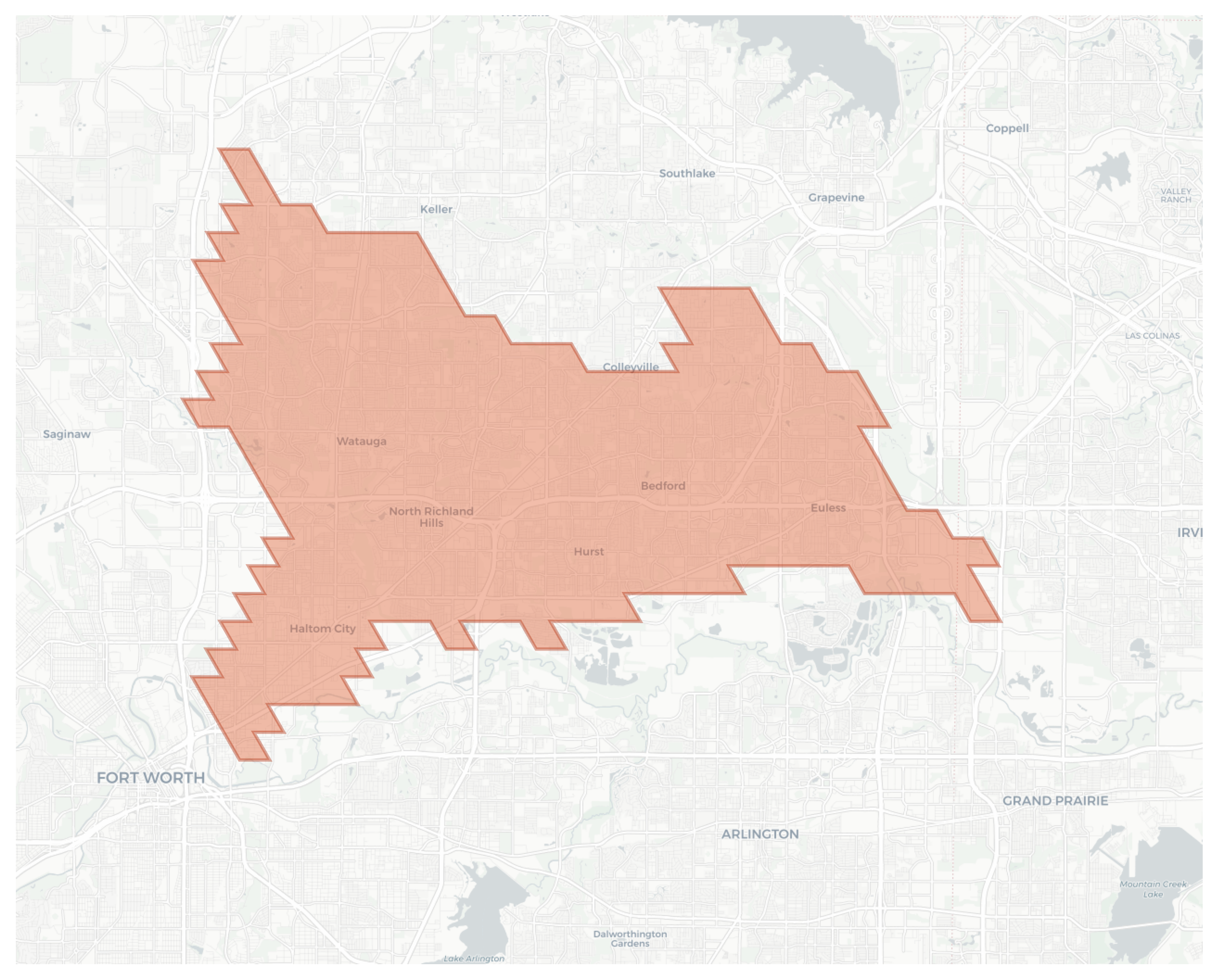 North Richland Hills geographic map