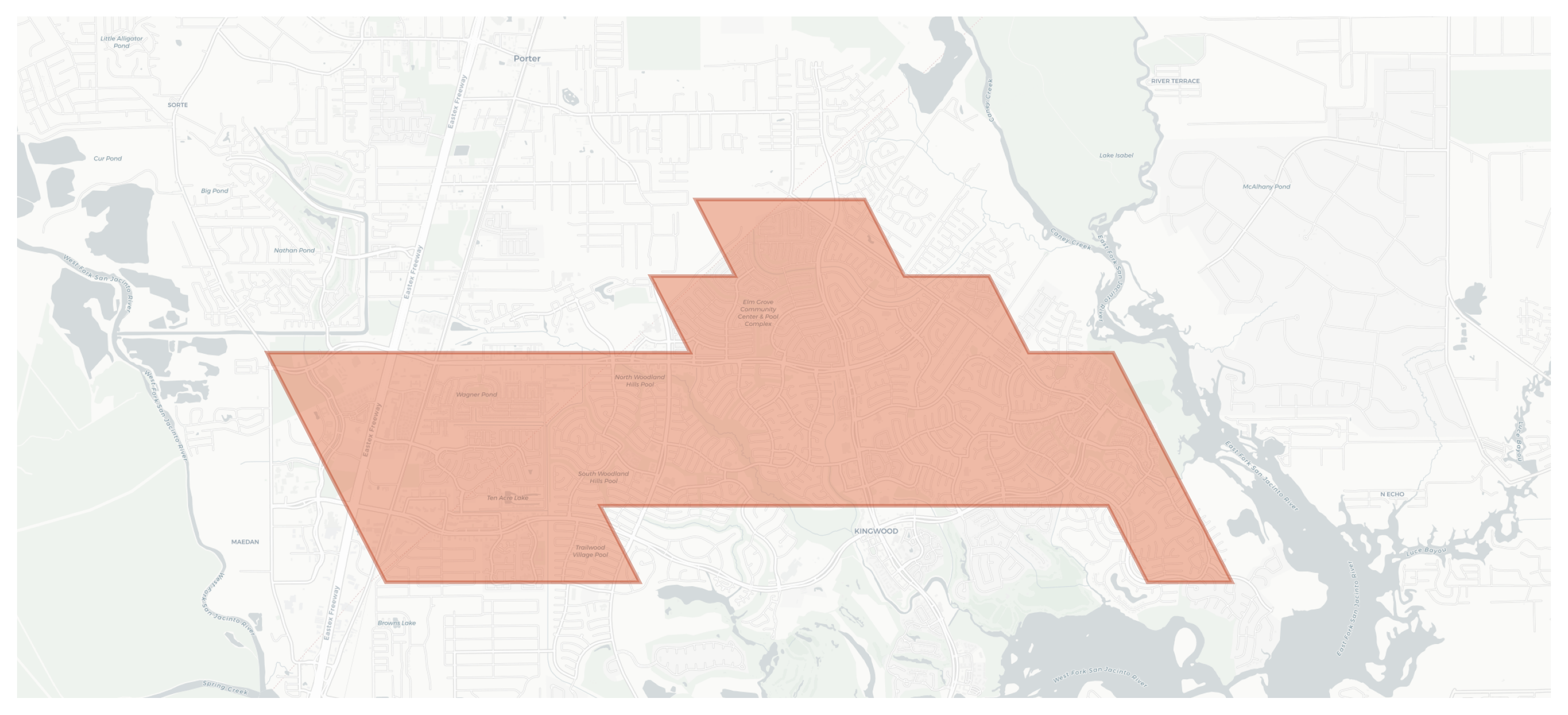 Pittsville geographic map