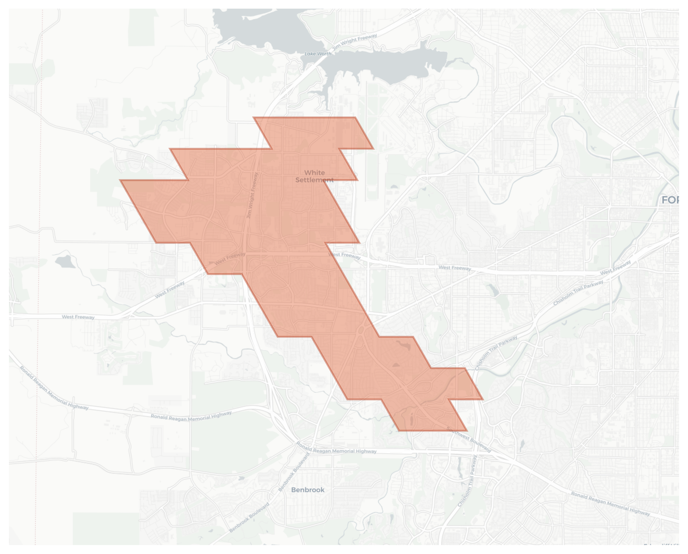 White Settlement geographic map