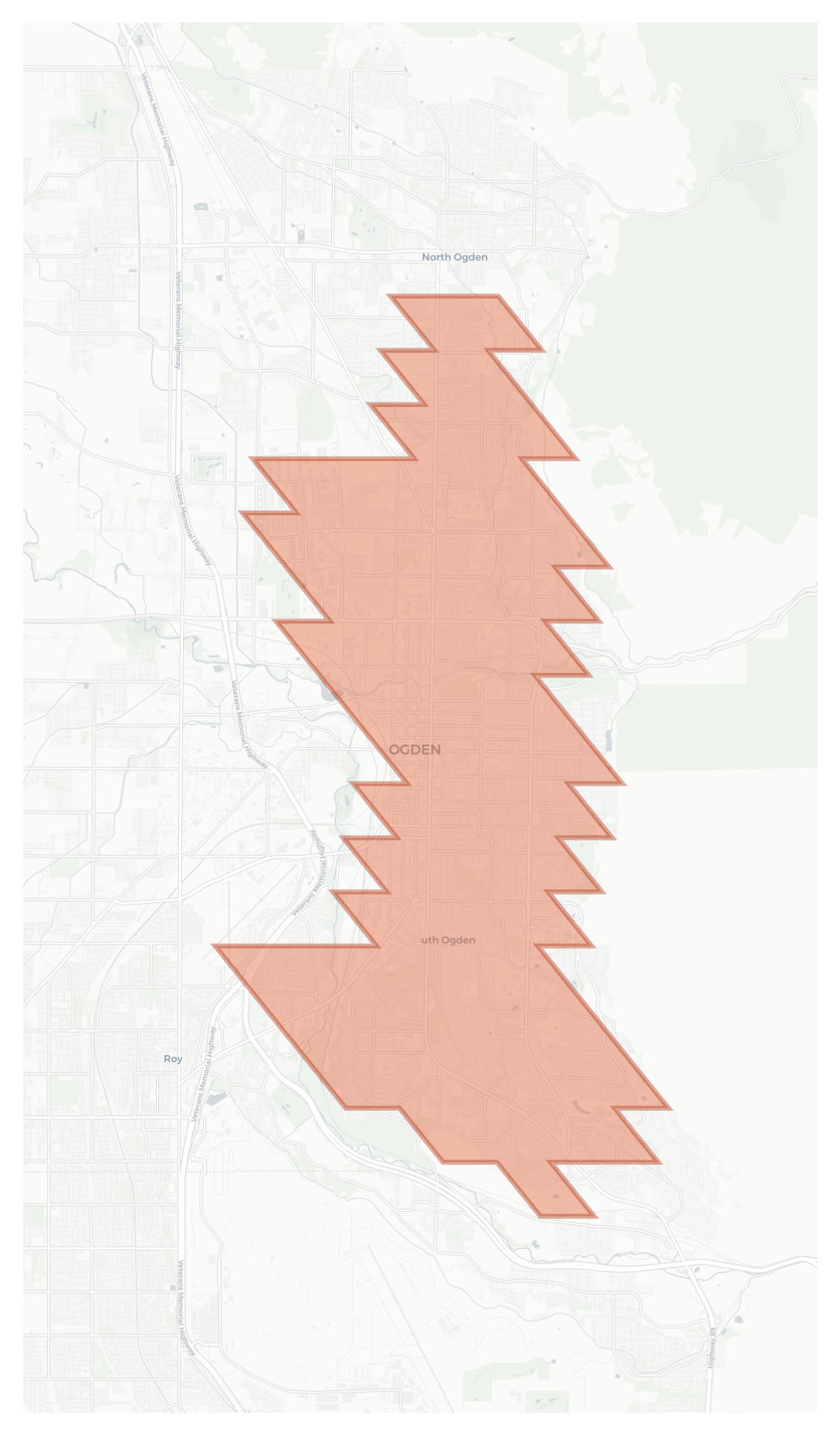 Ogden geographic map