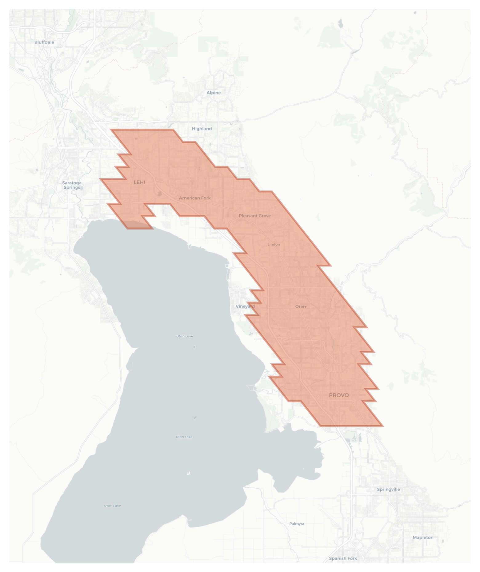 Provo geographic map