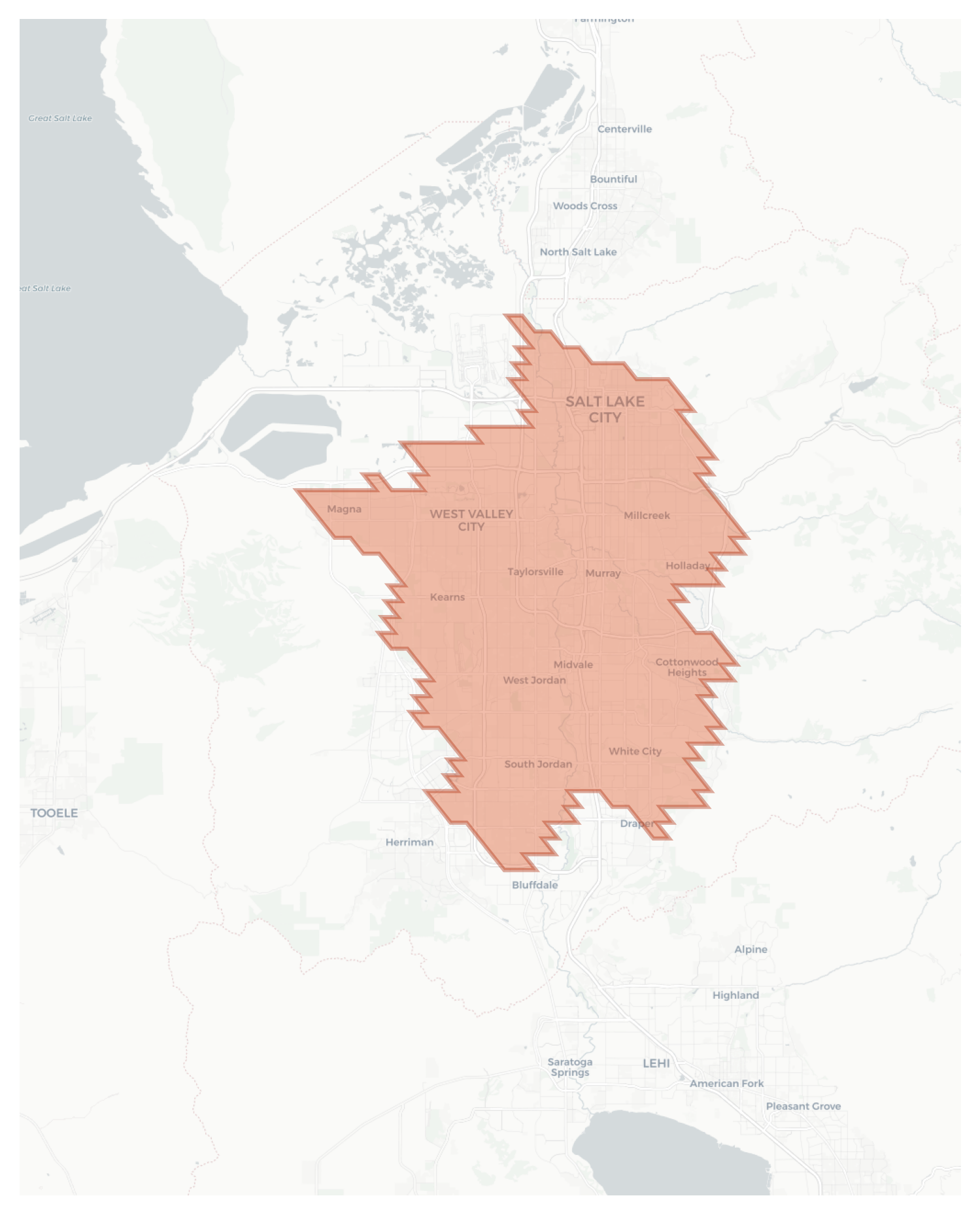 Salt Lake City geographic map