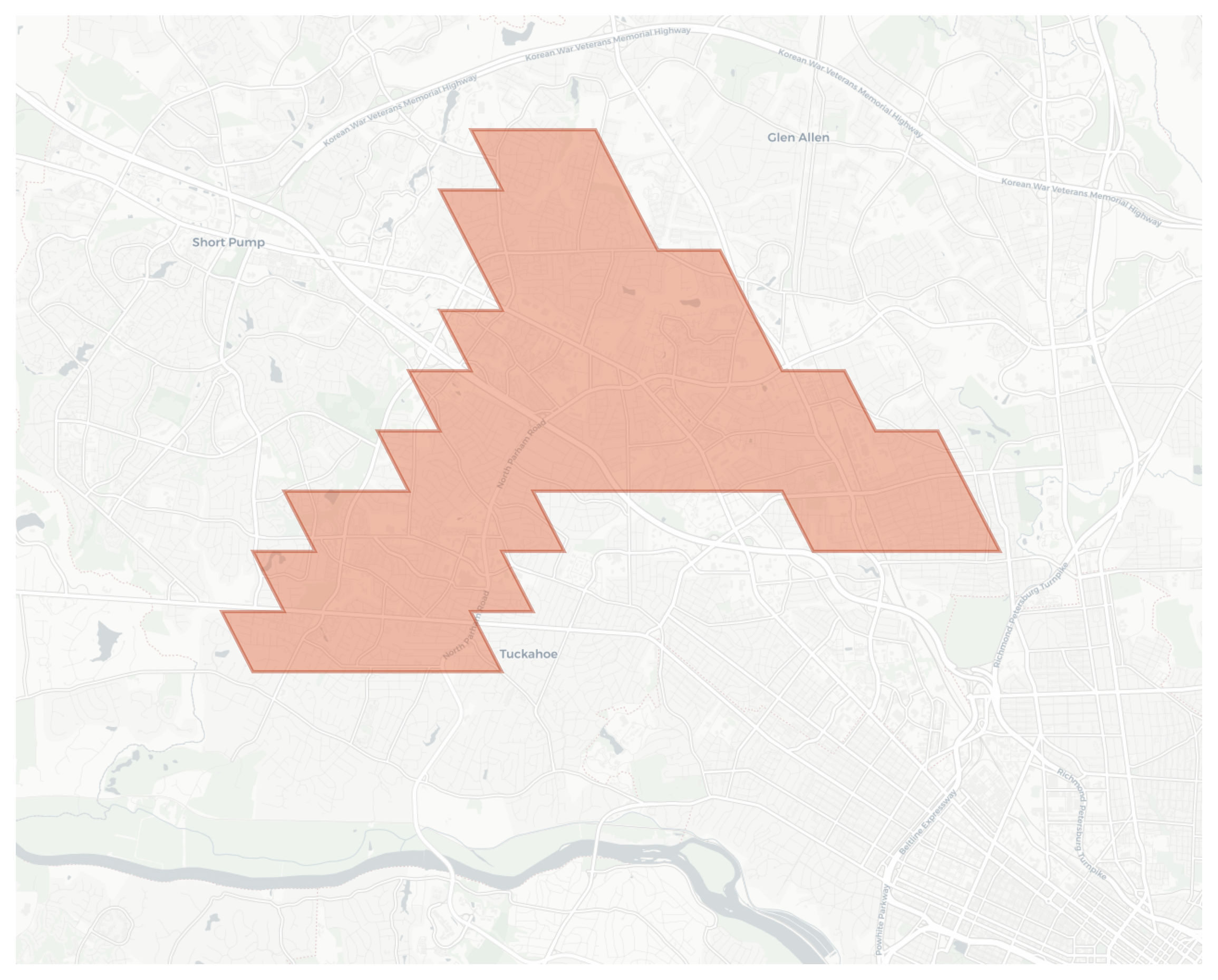 Lakeside geographic map