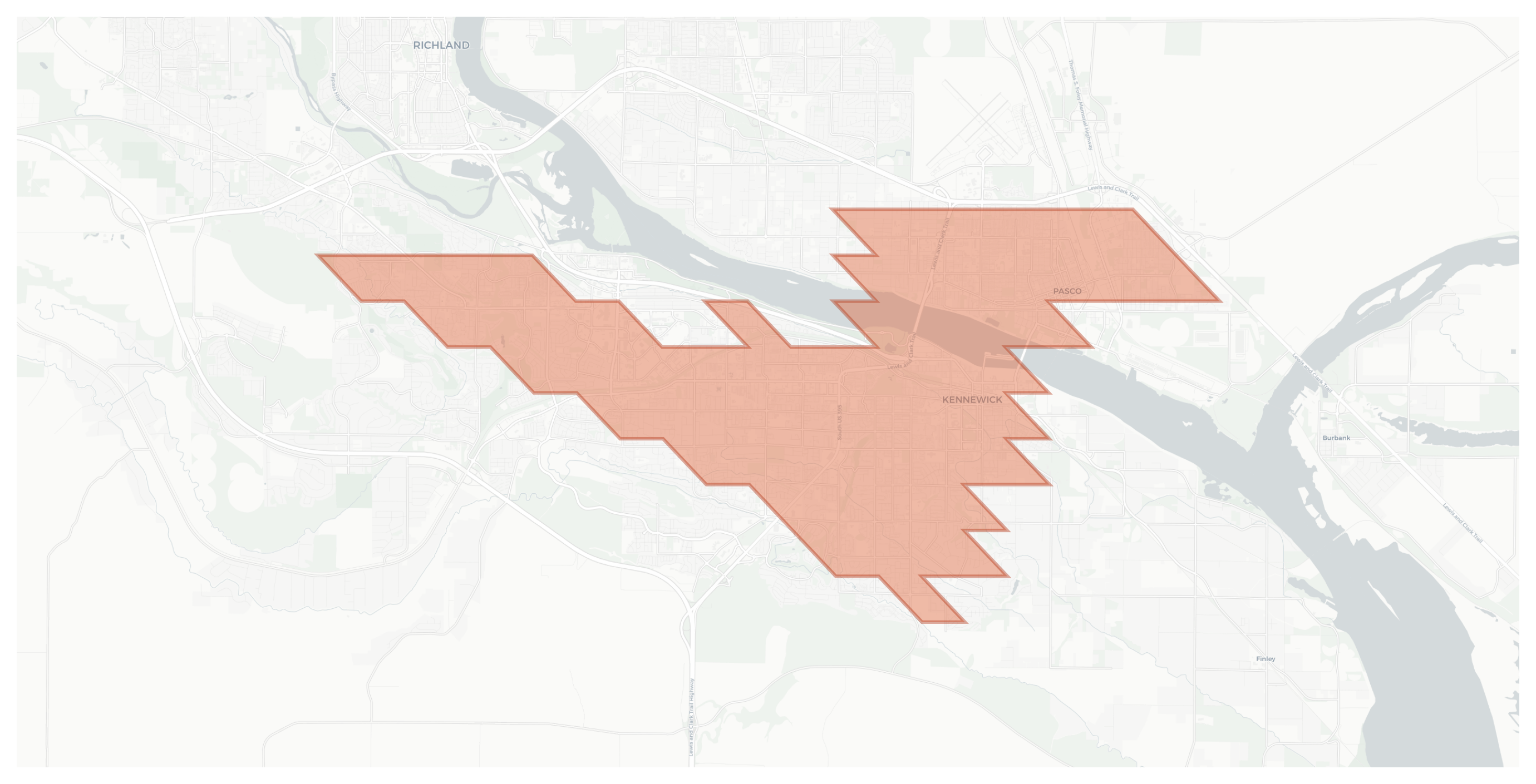 Kennewick geographic map