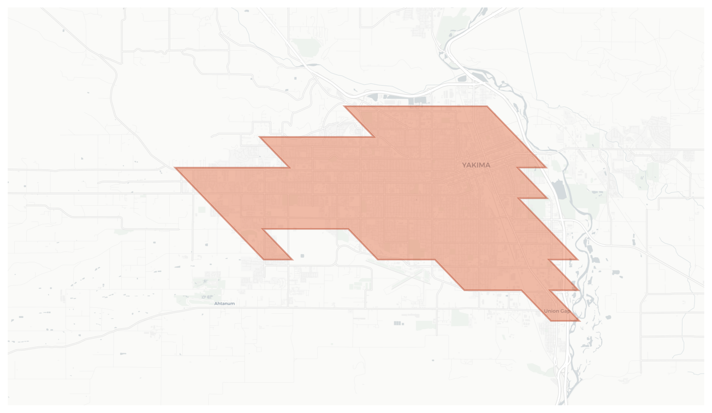 Yakima geographic map