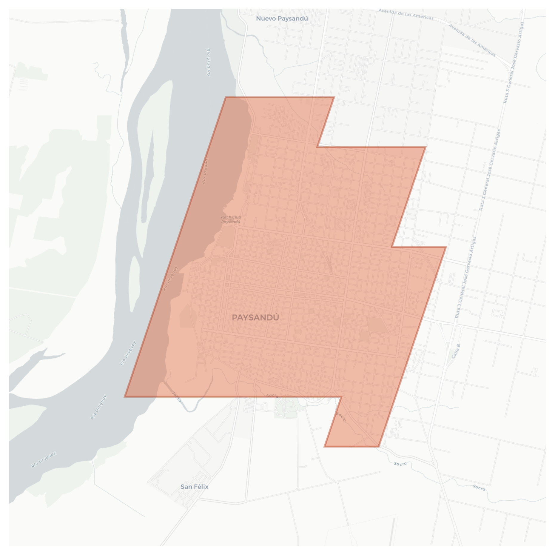 Paysandú geographic map