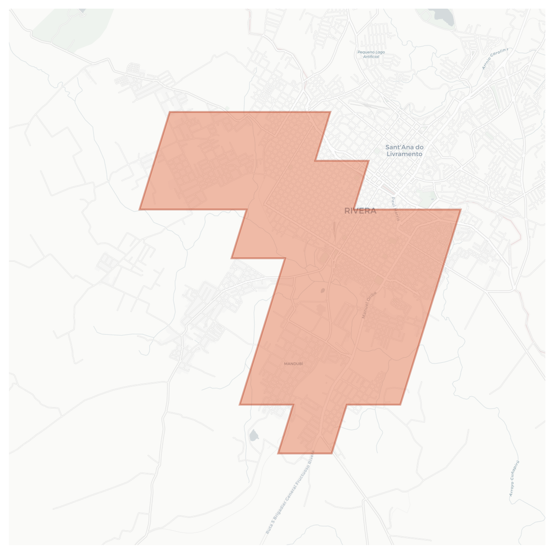 Rivera geographic map