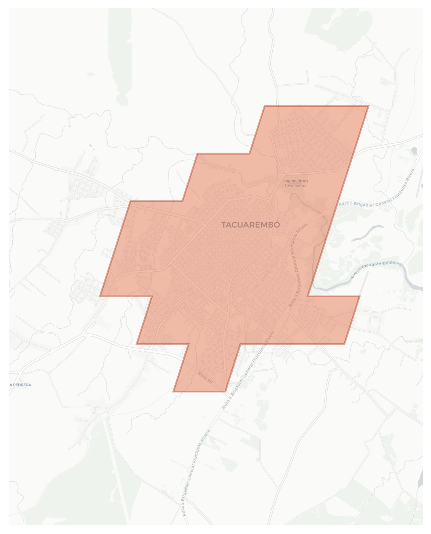 Tacuarembó geographic map