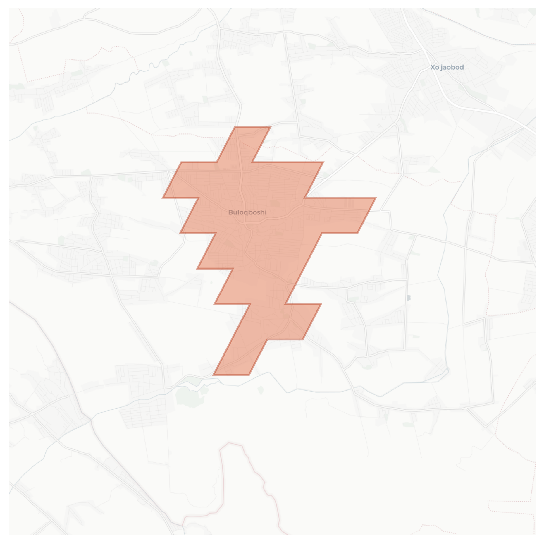 Buloqboshi geographic map